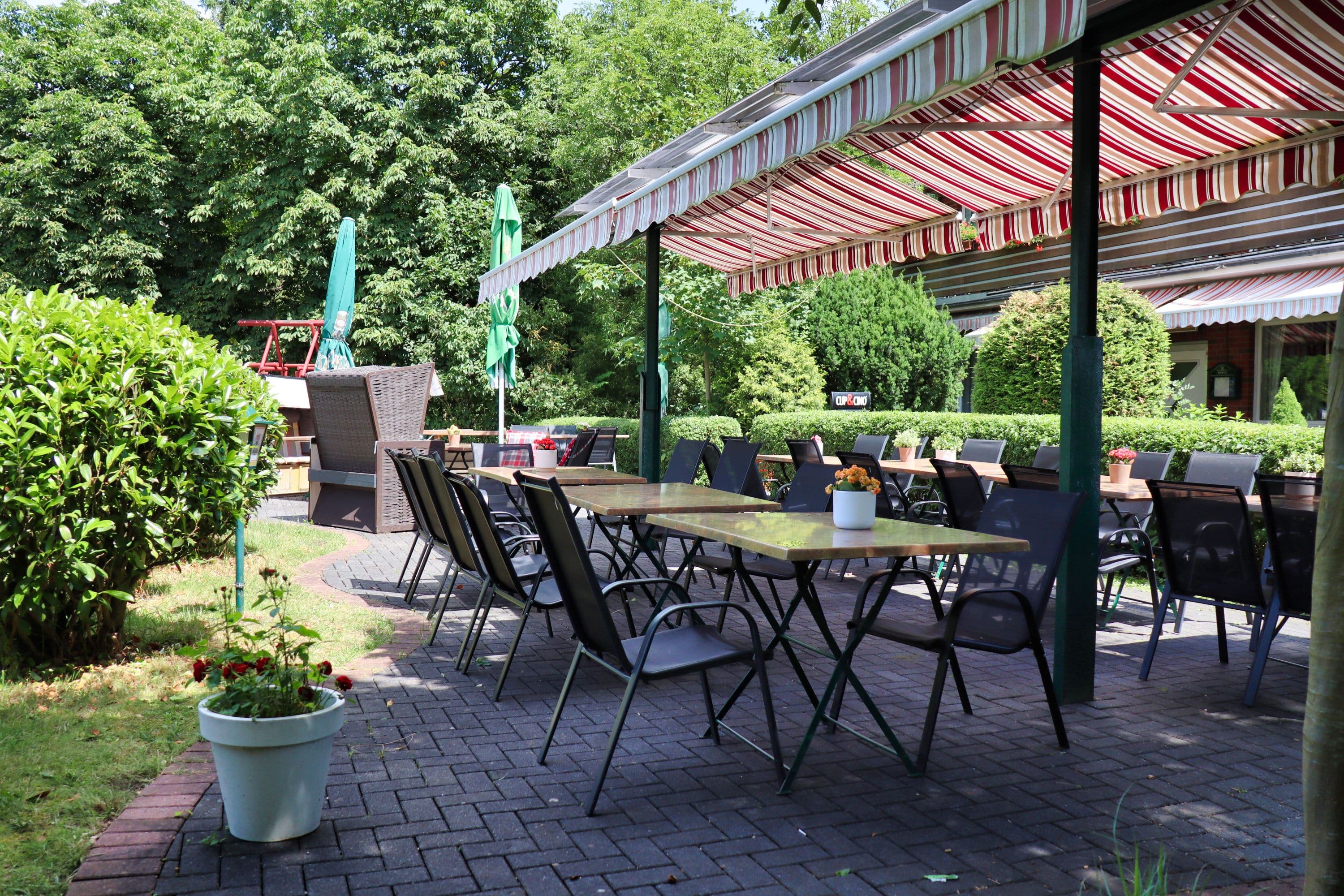 Terrasse am Hotel Landgasthof Allerparadies Langlingen