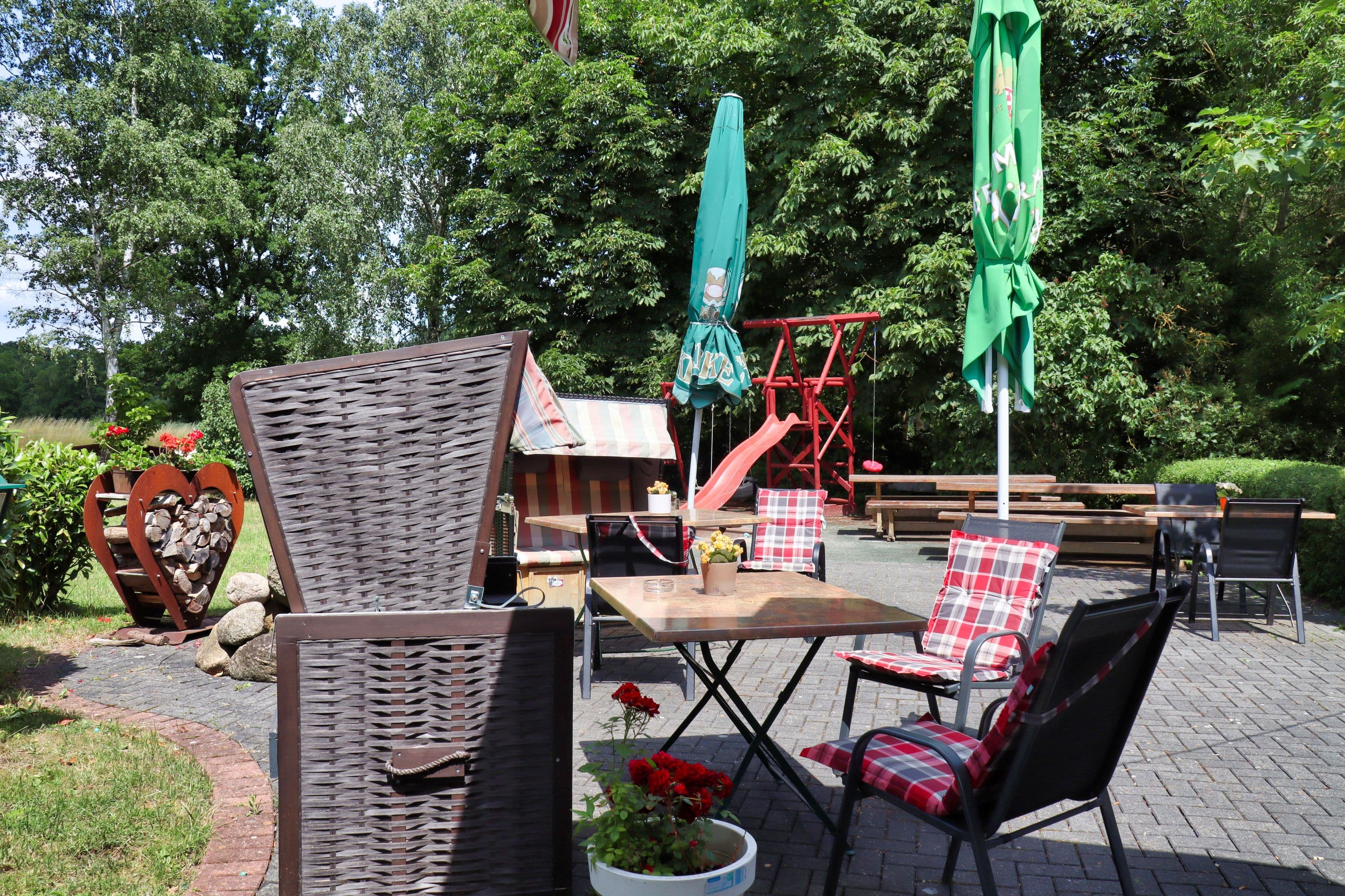 Terrasse am Hotel Landgasthof Allerparadies Langlingen