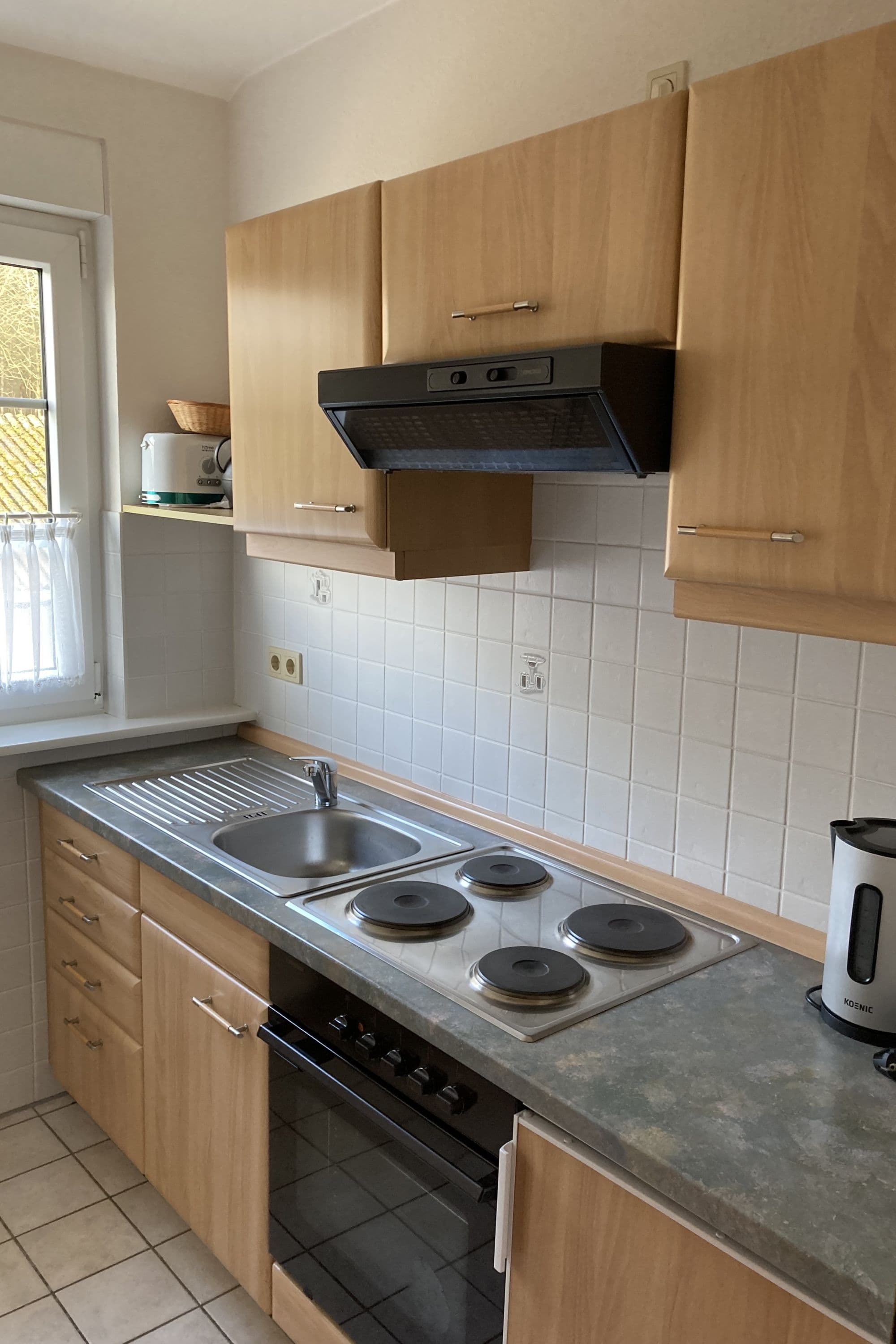 Küche in der Ferienwohnung zum Becklinger Holz Bergen