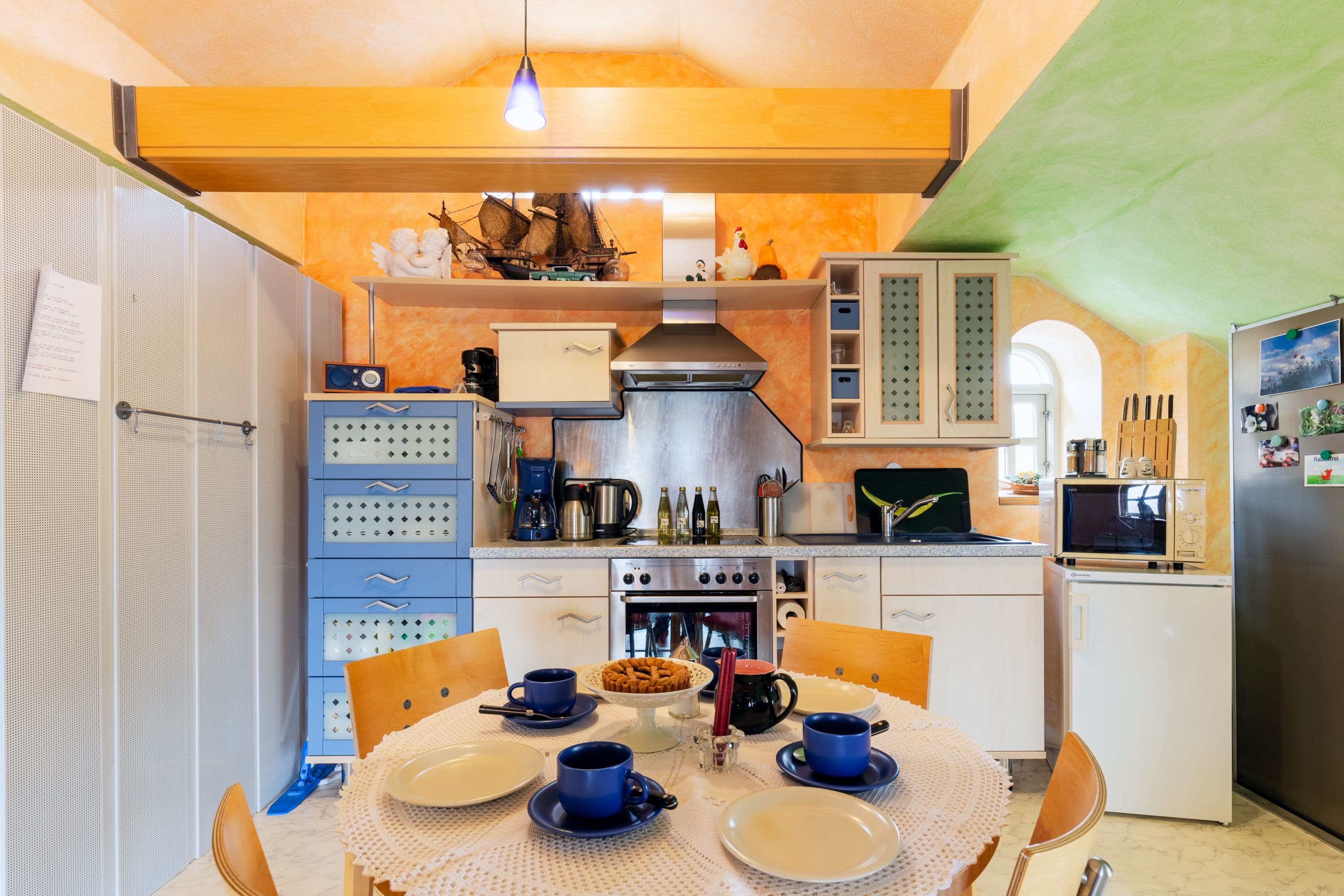 Küche in der Ferienwohnung Fischer