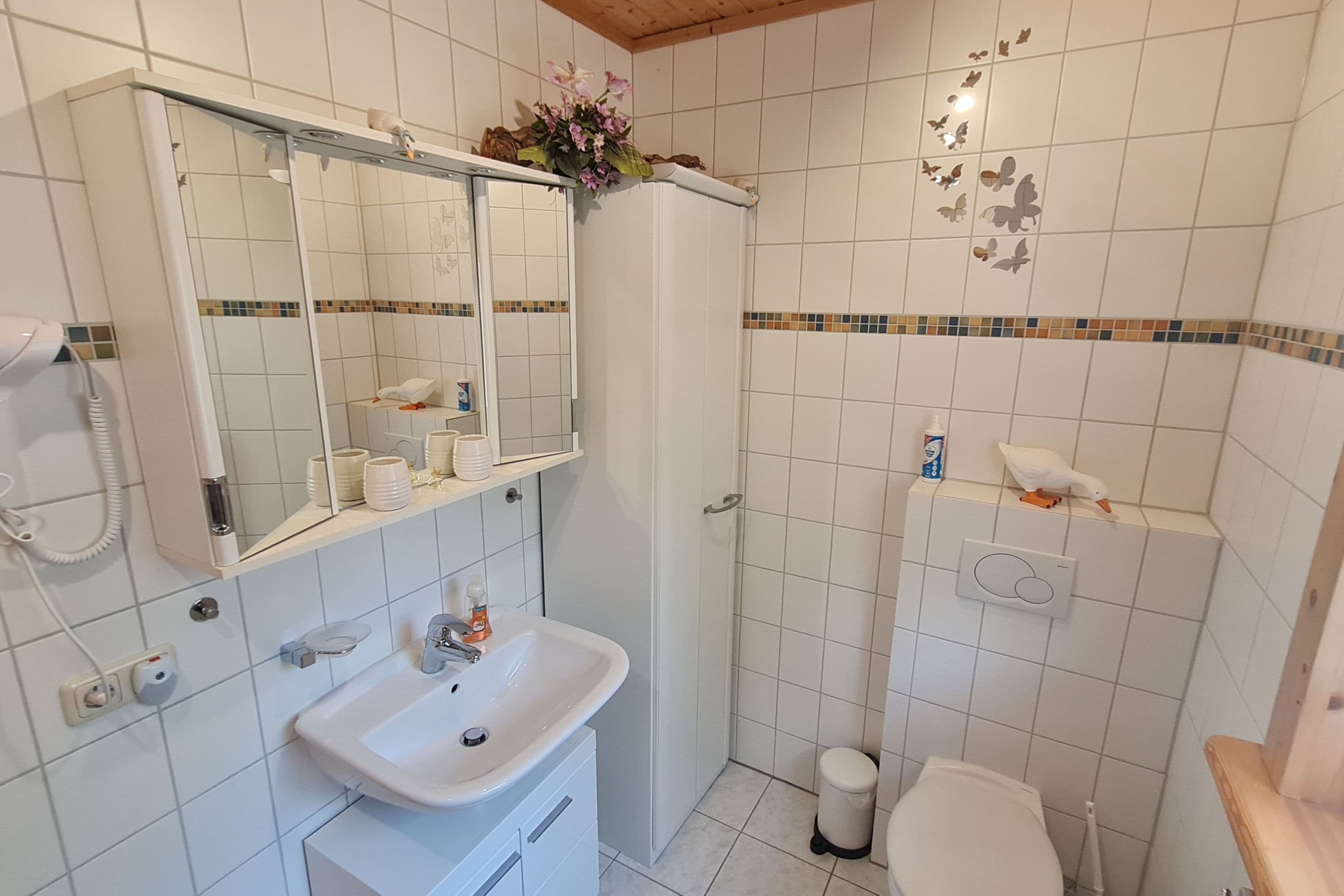 Badezimmer im Ferienhaus Burg in Celle