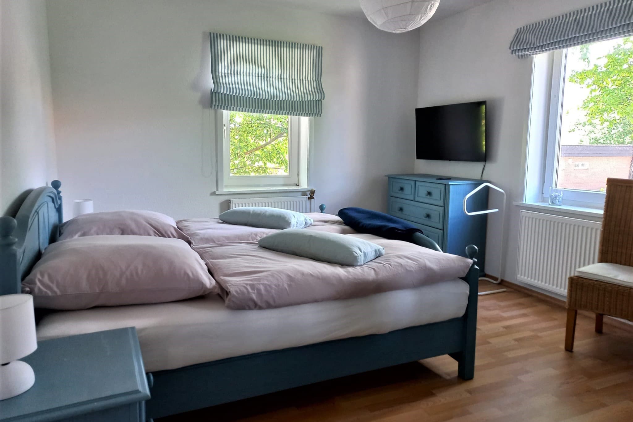 Doppelbett in der Ferienwohnung Friedrich in Hermannsburg