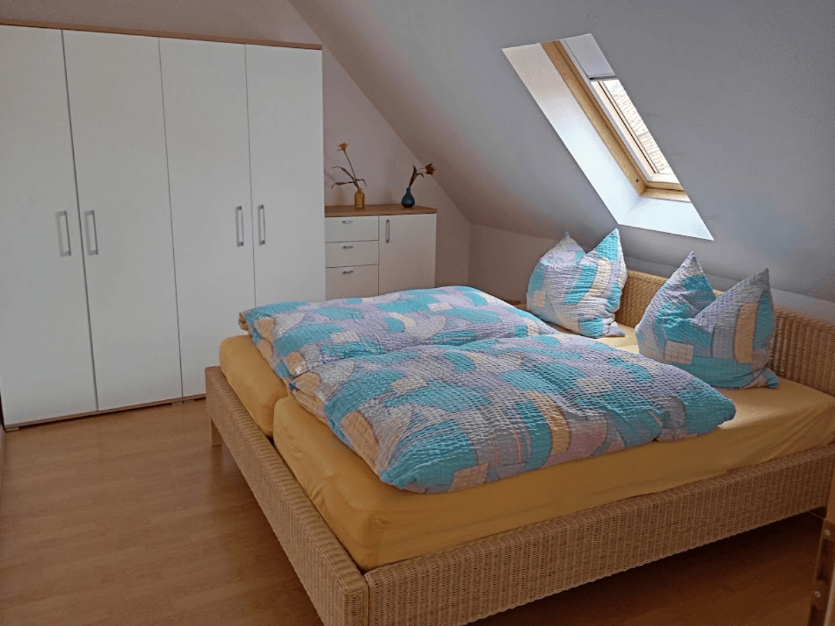 Schlafzimmer in der Ferienwohnung Buchenhof Haberzettl