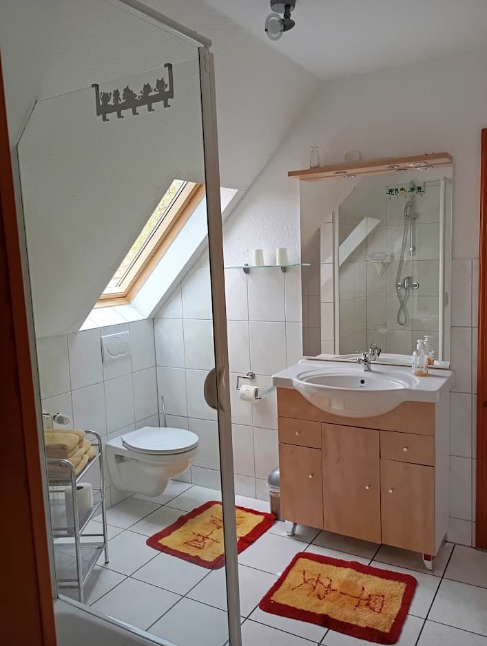 Bad der Ferienwohnung Buchenhof Haberzettl