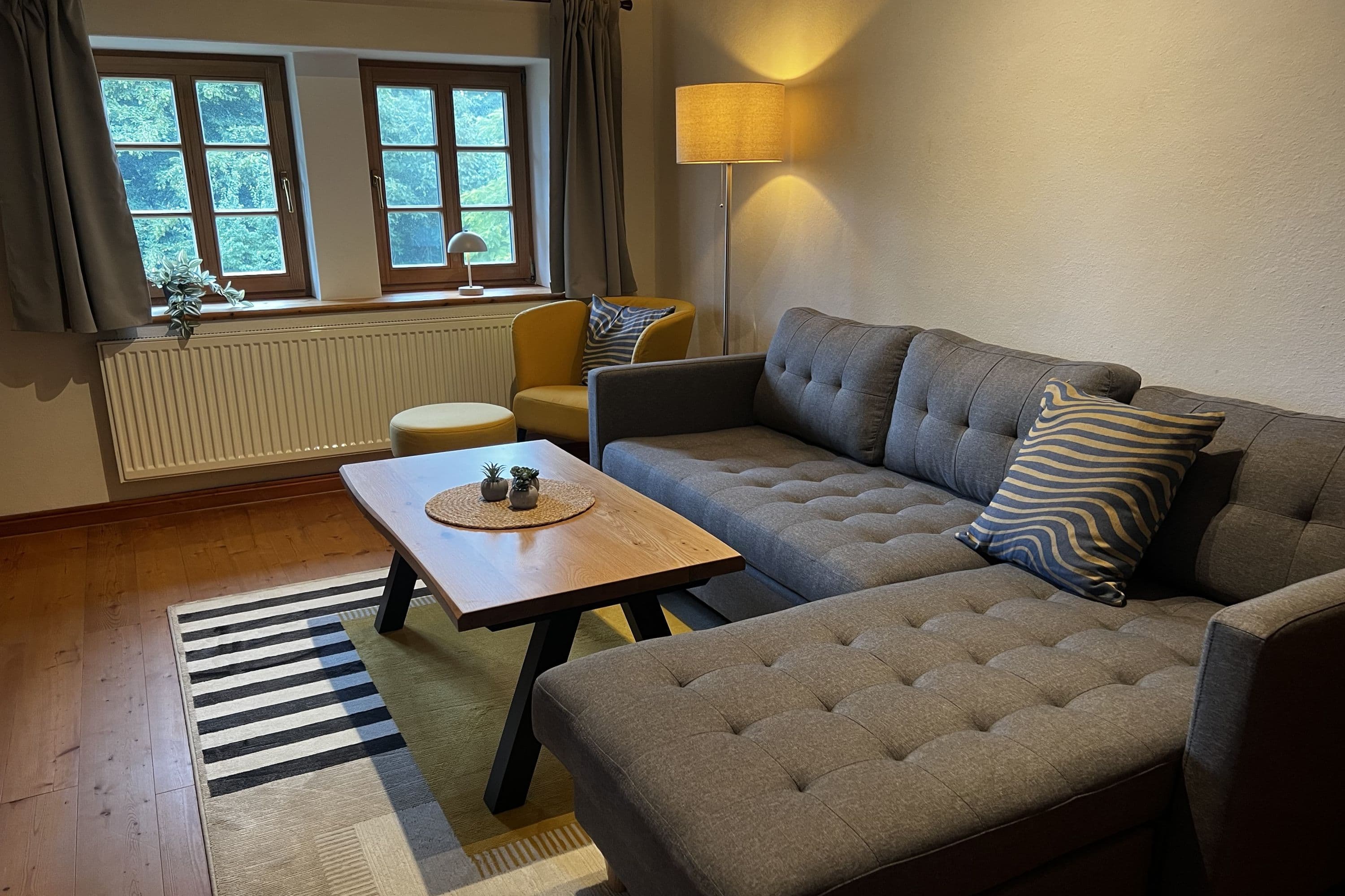 Wohnzimmer in der Ferienwohnung Seibel in Hermannsburg