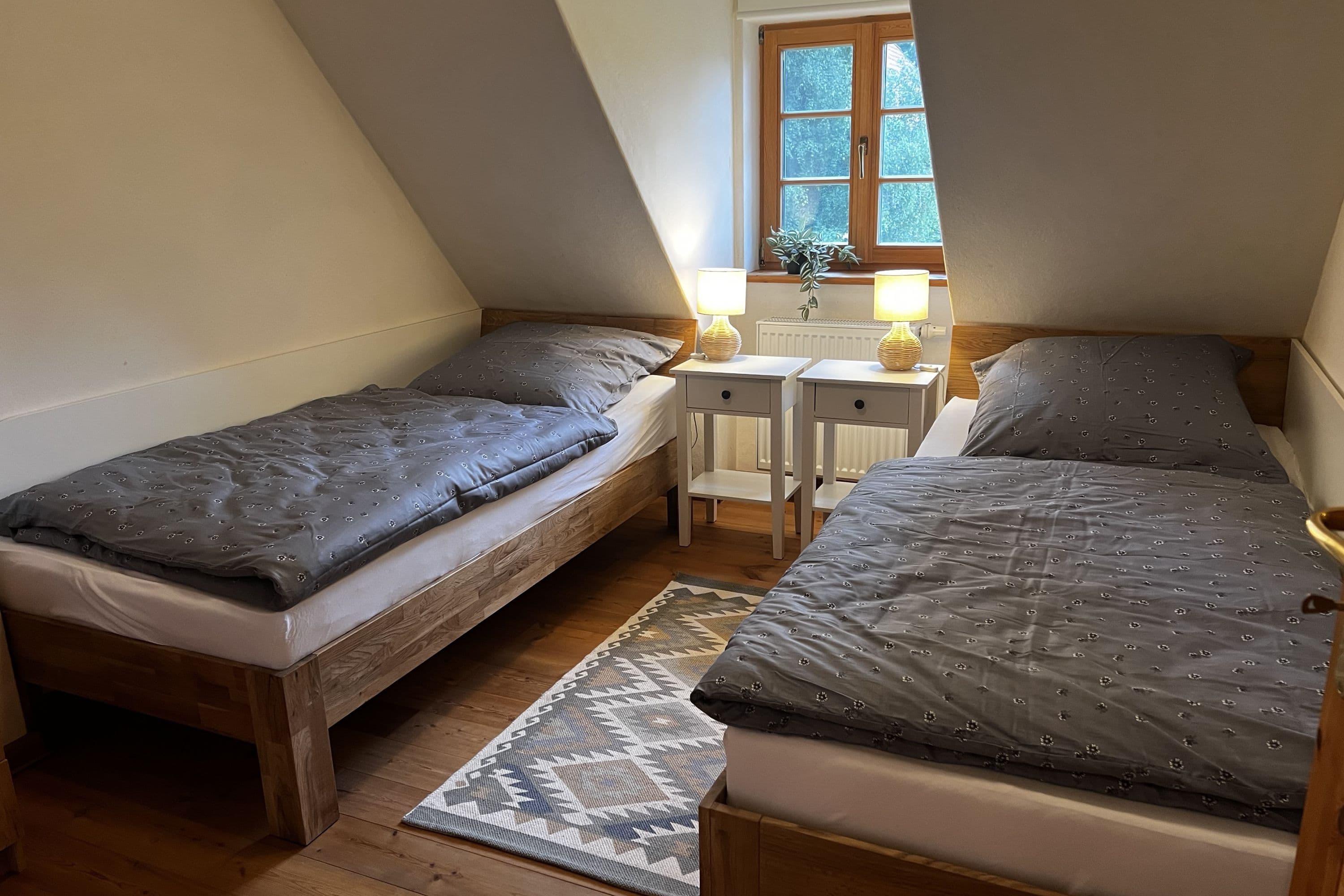 Schlafzimmer in der Ferienwohnung Seibel in Hermannsburg