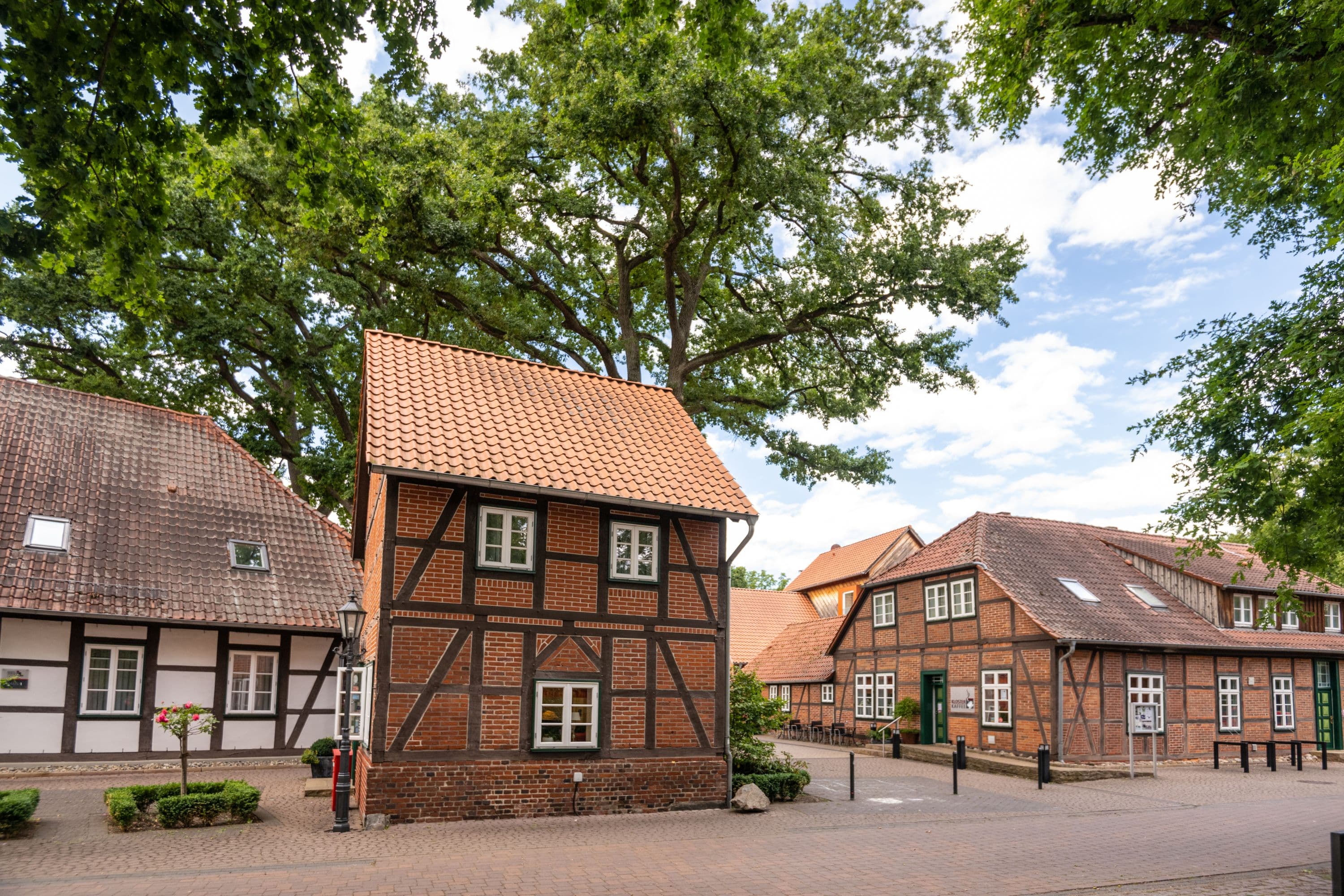 Blick auf das Hotel am Kloster in Wienhausen
