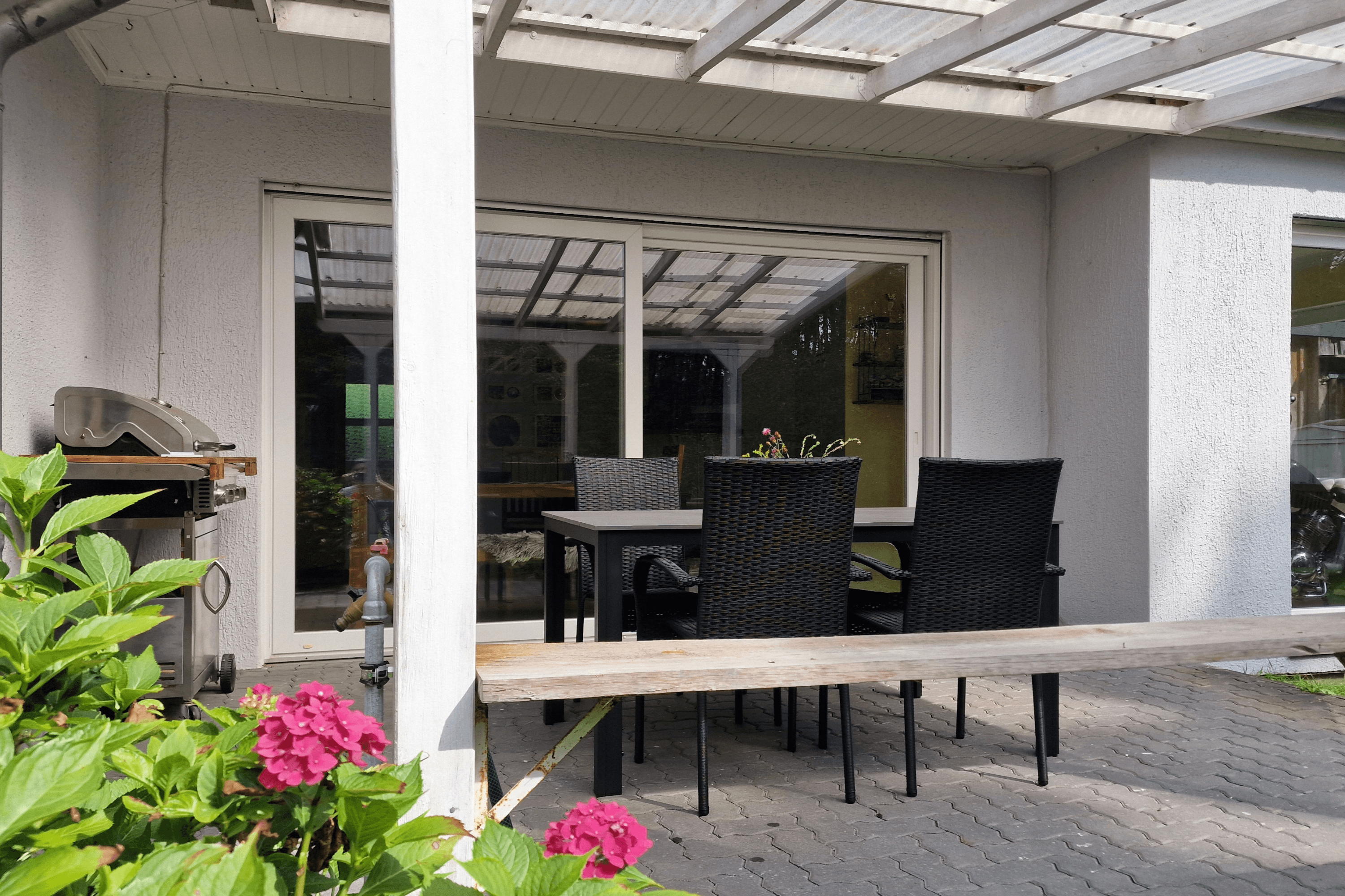 Terrasse Ferienwohnung Allerdings in Wietze-Hornbostel