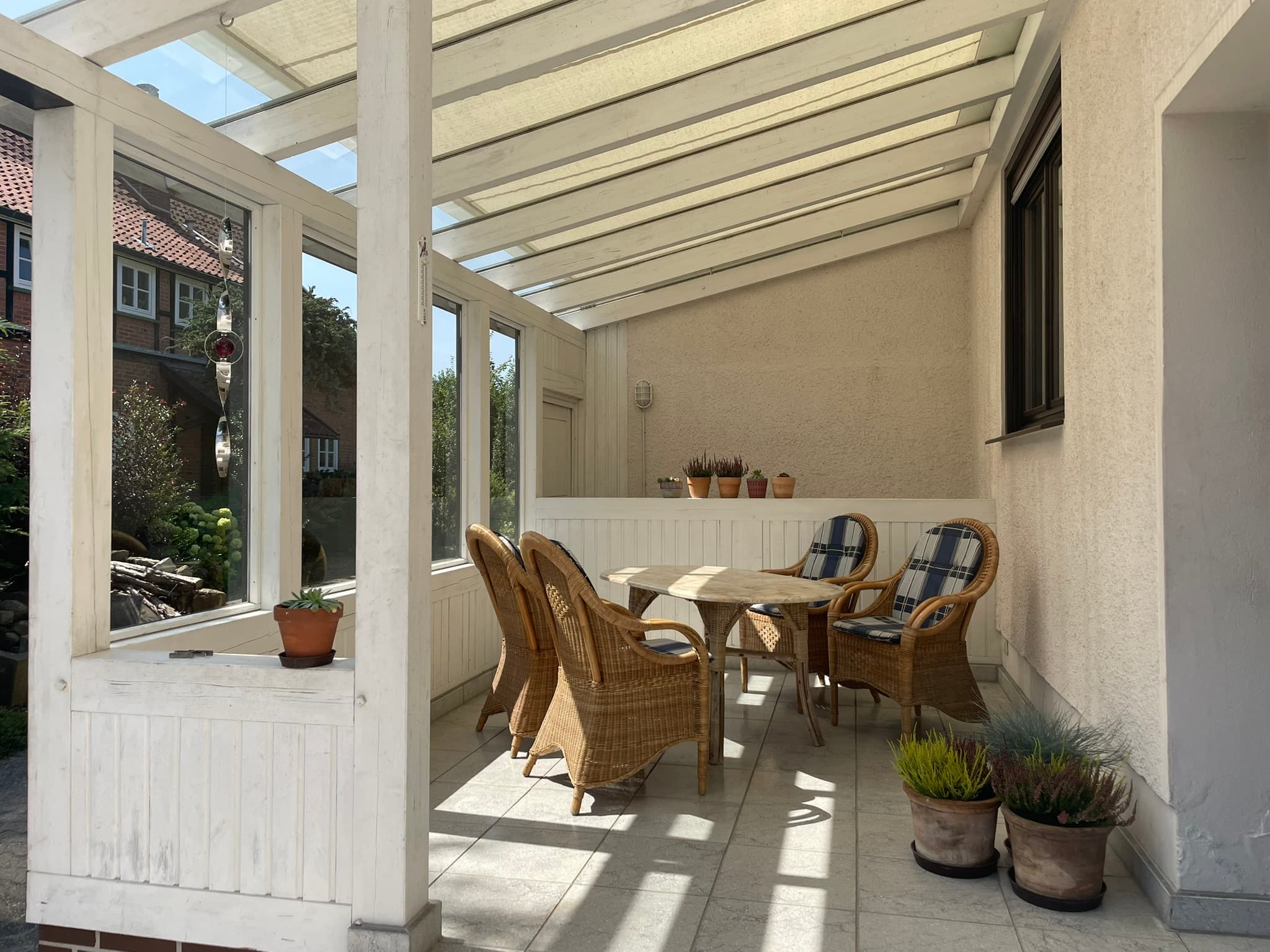 Haus Helga Sitzen auf der Veranda in Hermannsburg