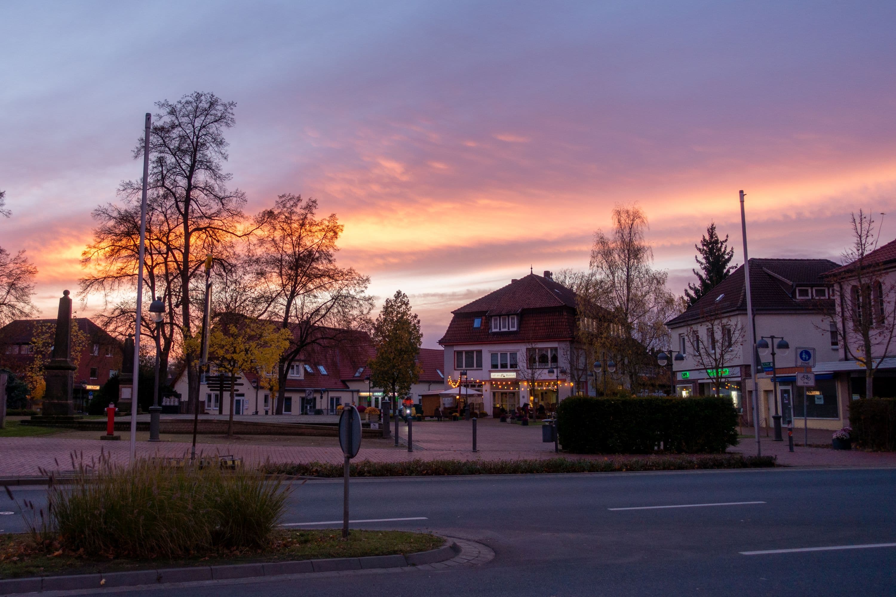 Bergen im Sonnenuntergang