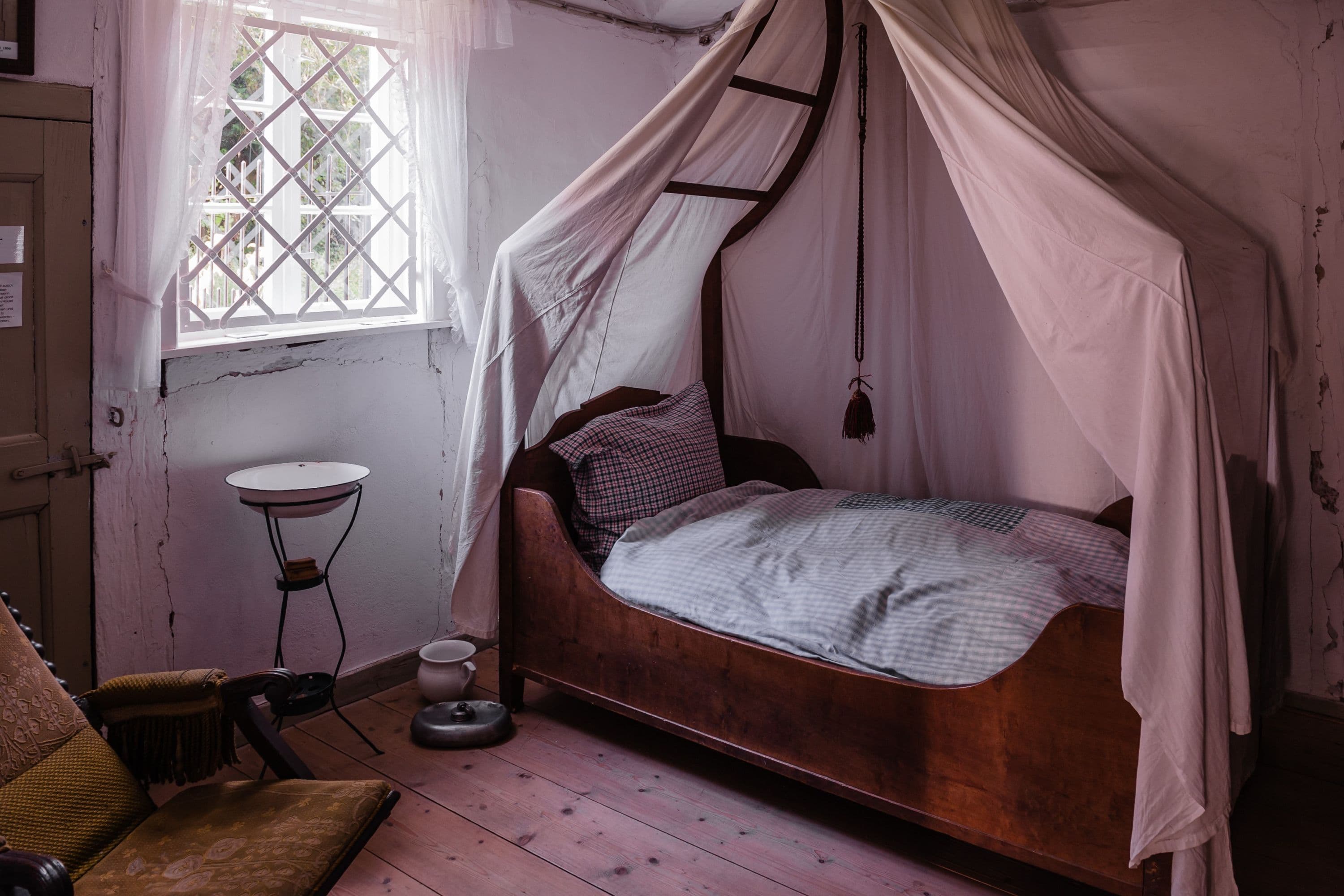 Schlafzimmer im Museum Römstedthaus in Bergen