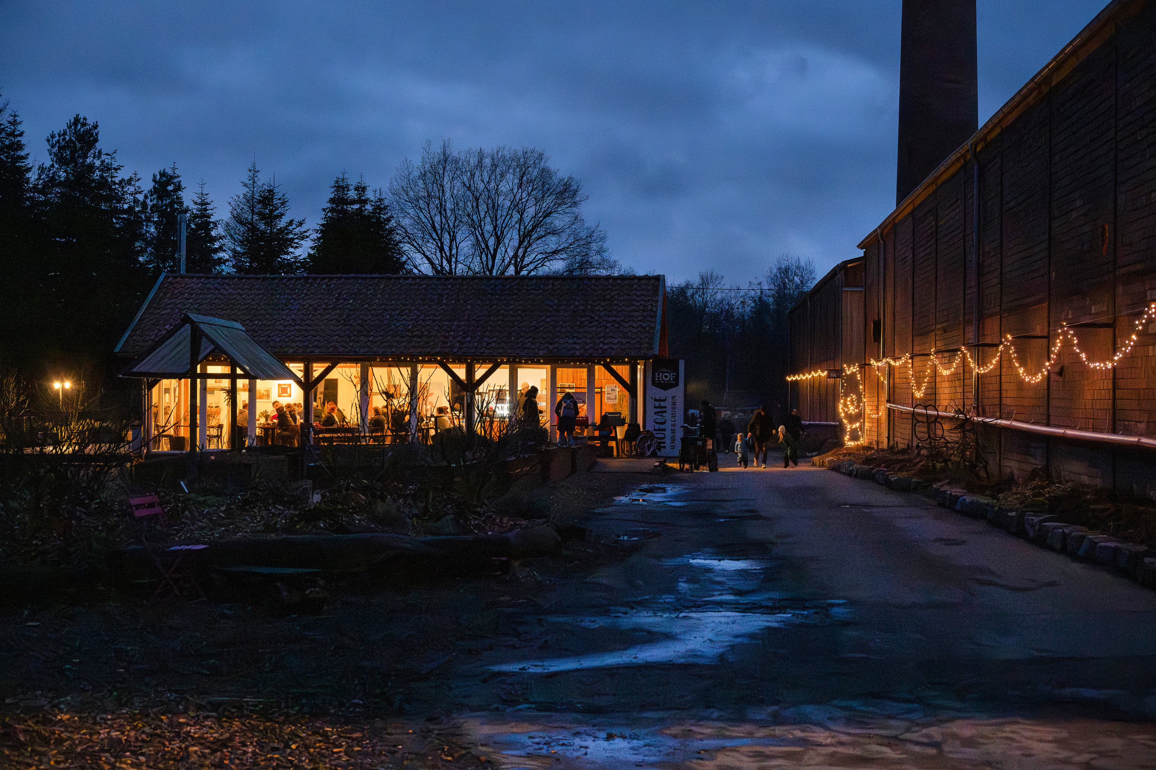 Hof an den Teichen, Hofcafé im Winter