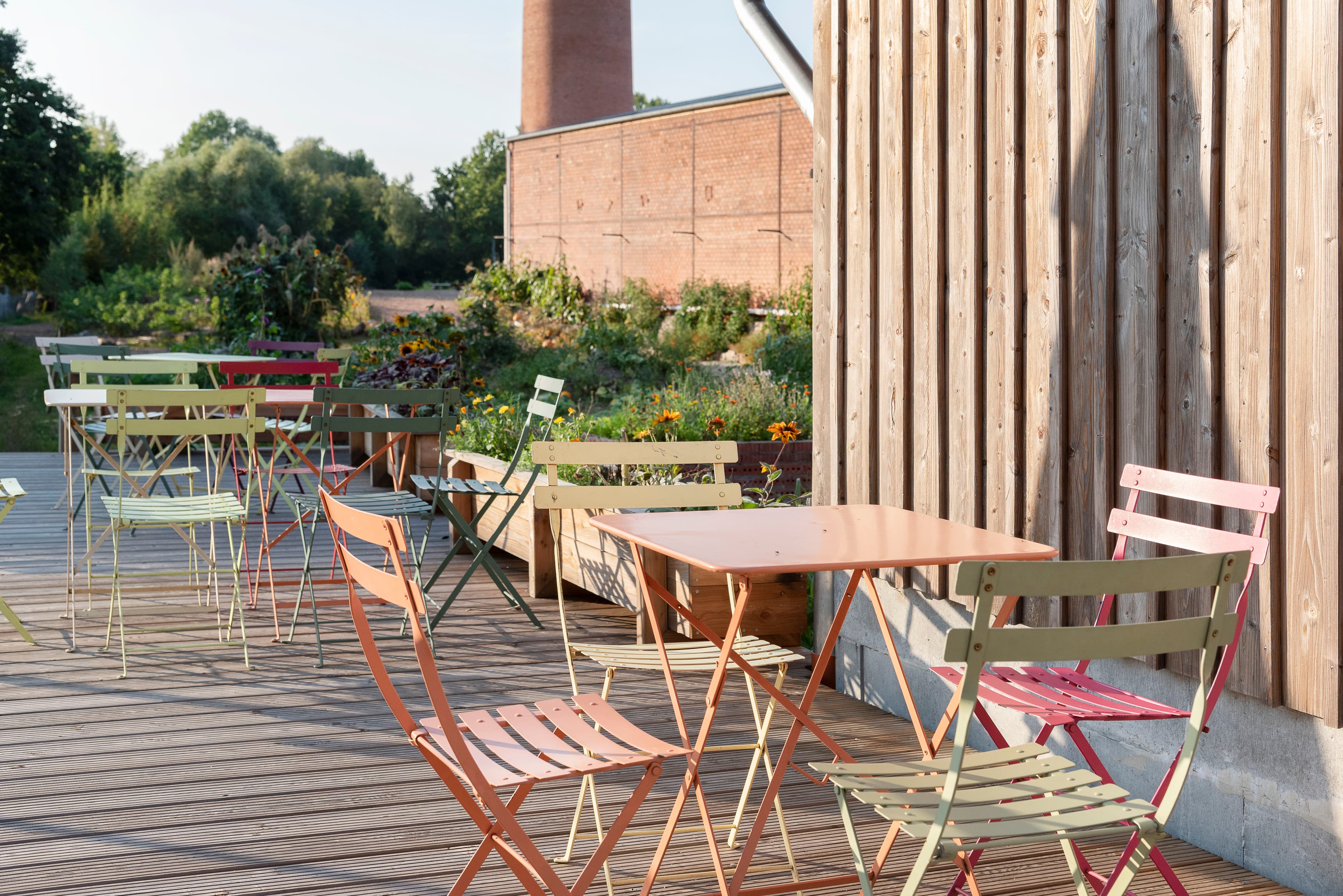 Hof an den Teichen, Hofcafé mit Terrasse