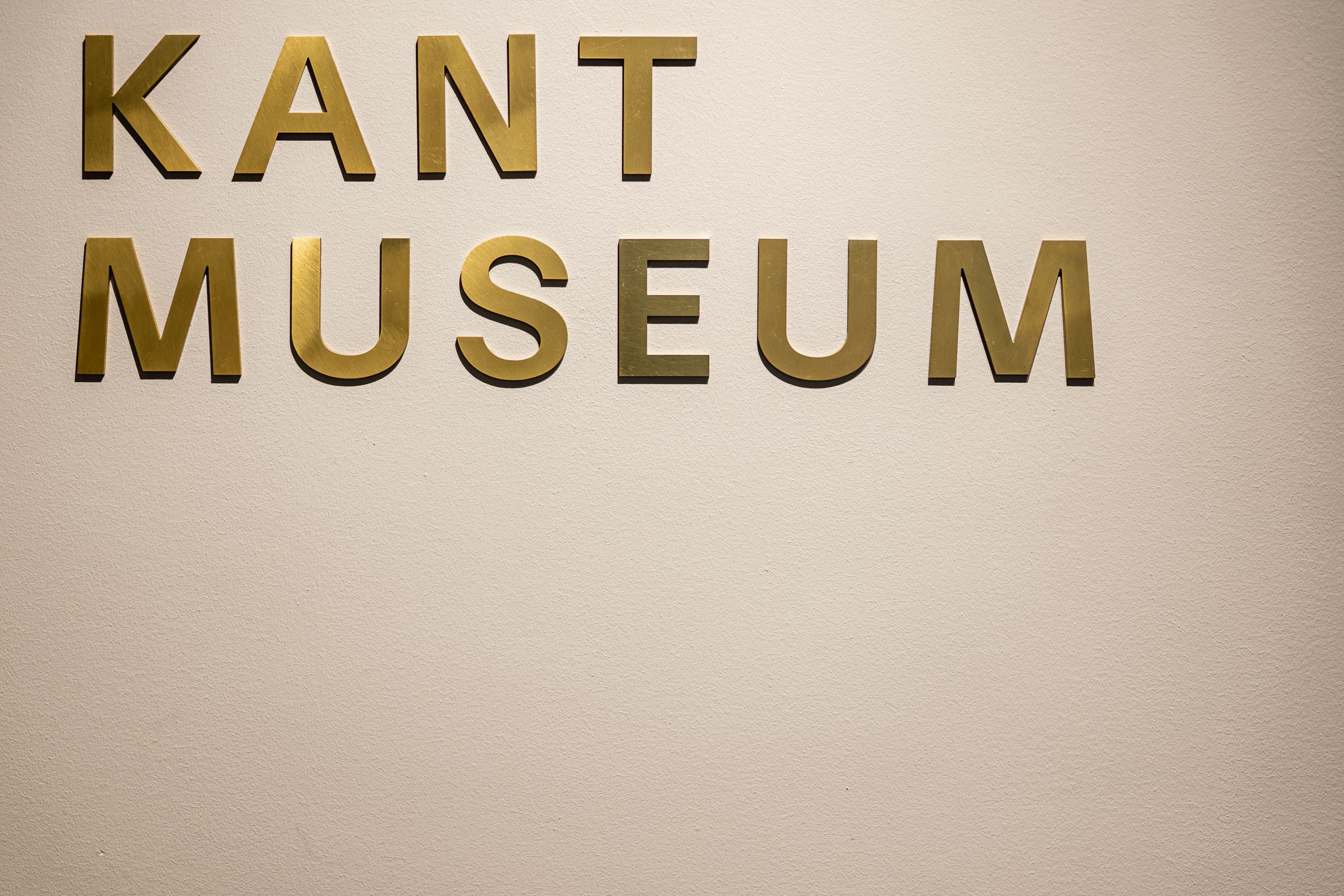 Schriftzug Kant Museum