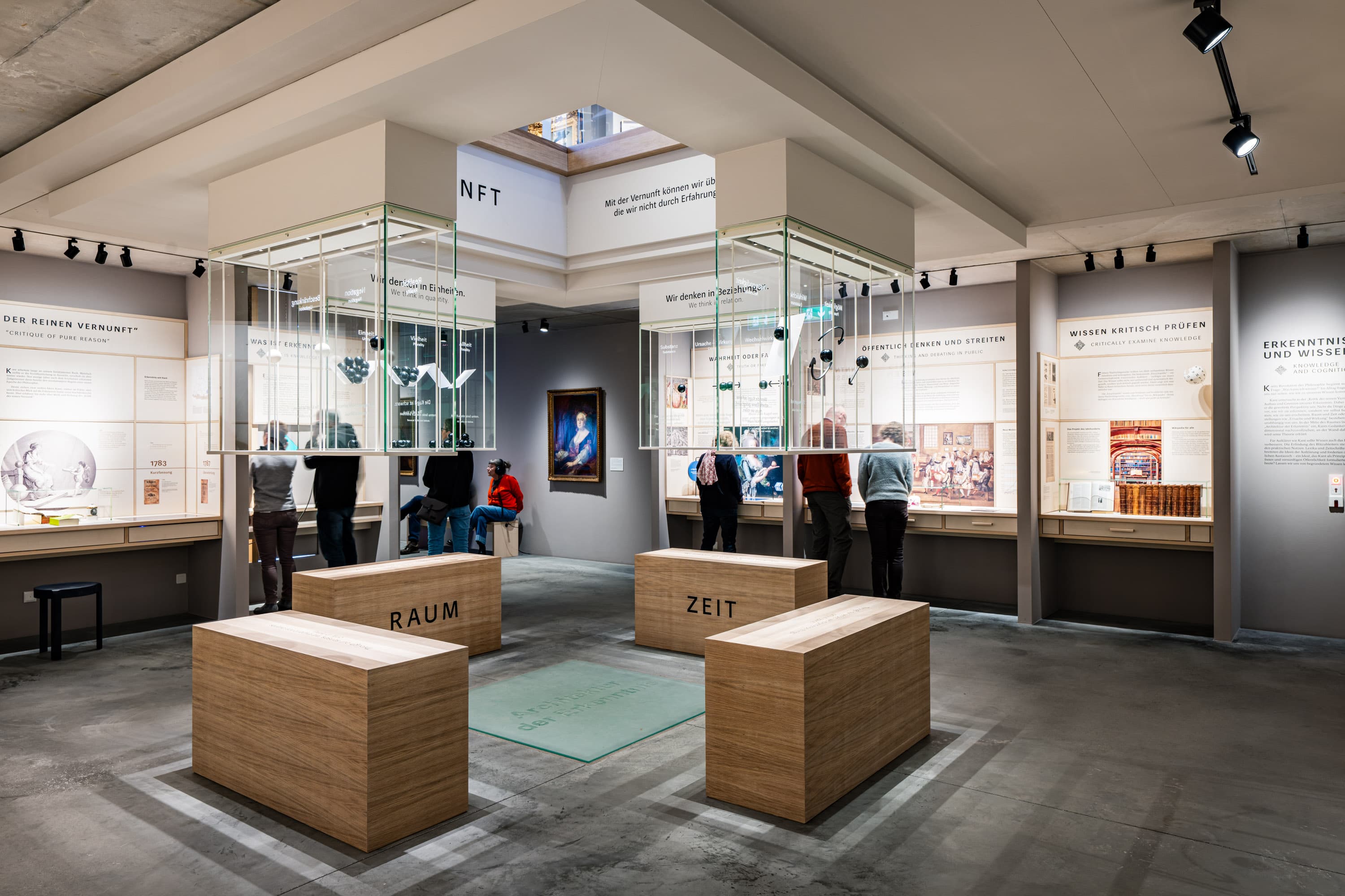 zentrale Ausstellungsfläche Kant Museum