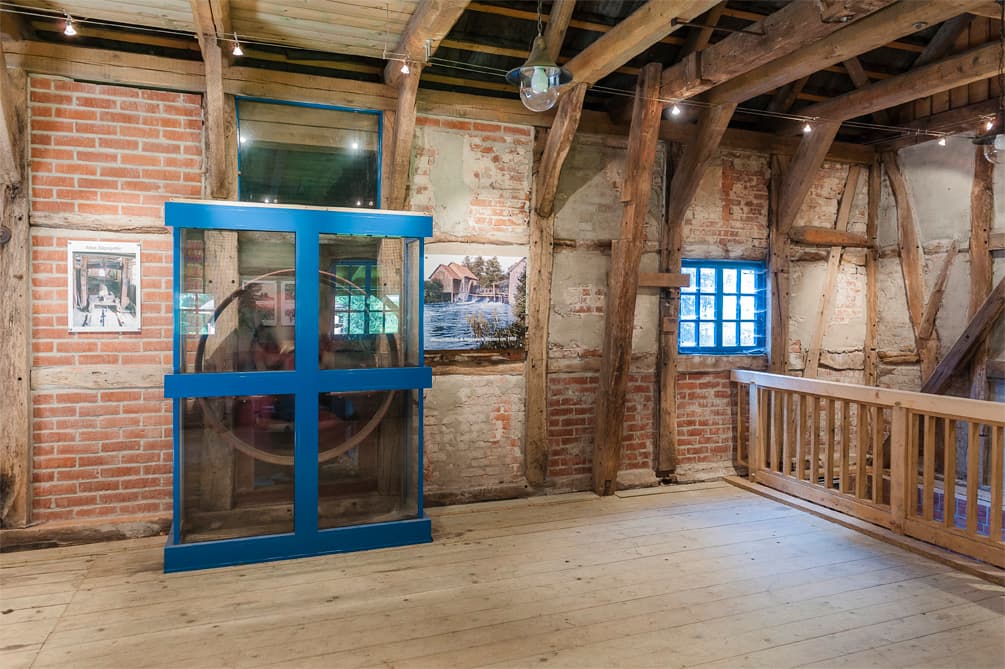 die alte Wassermühle in Müden von innen