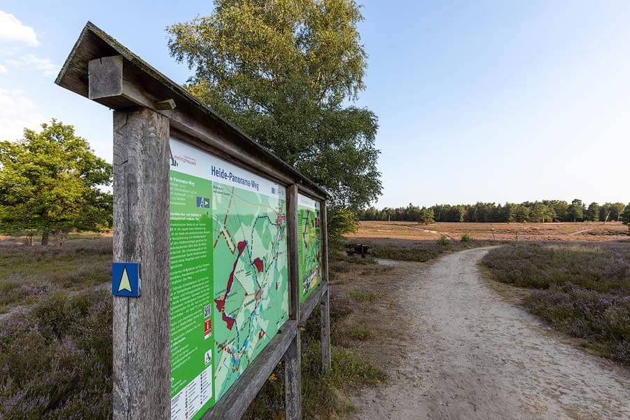 Hinweistafeln in der Schwindebecker Heide