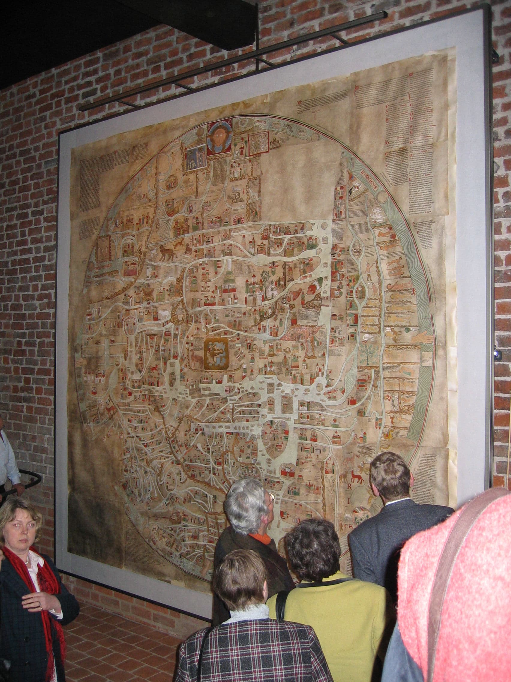 Kloster Ebstorf groesste Weltkarte des Mittelalters