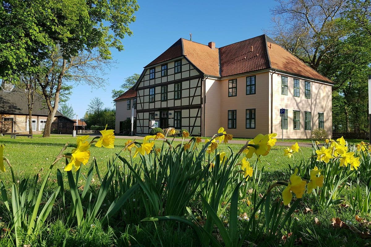 Der Amtshof in Eicklingen am südlichen Rand der Lüneburger Heide.