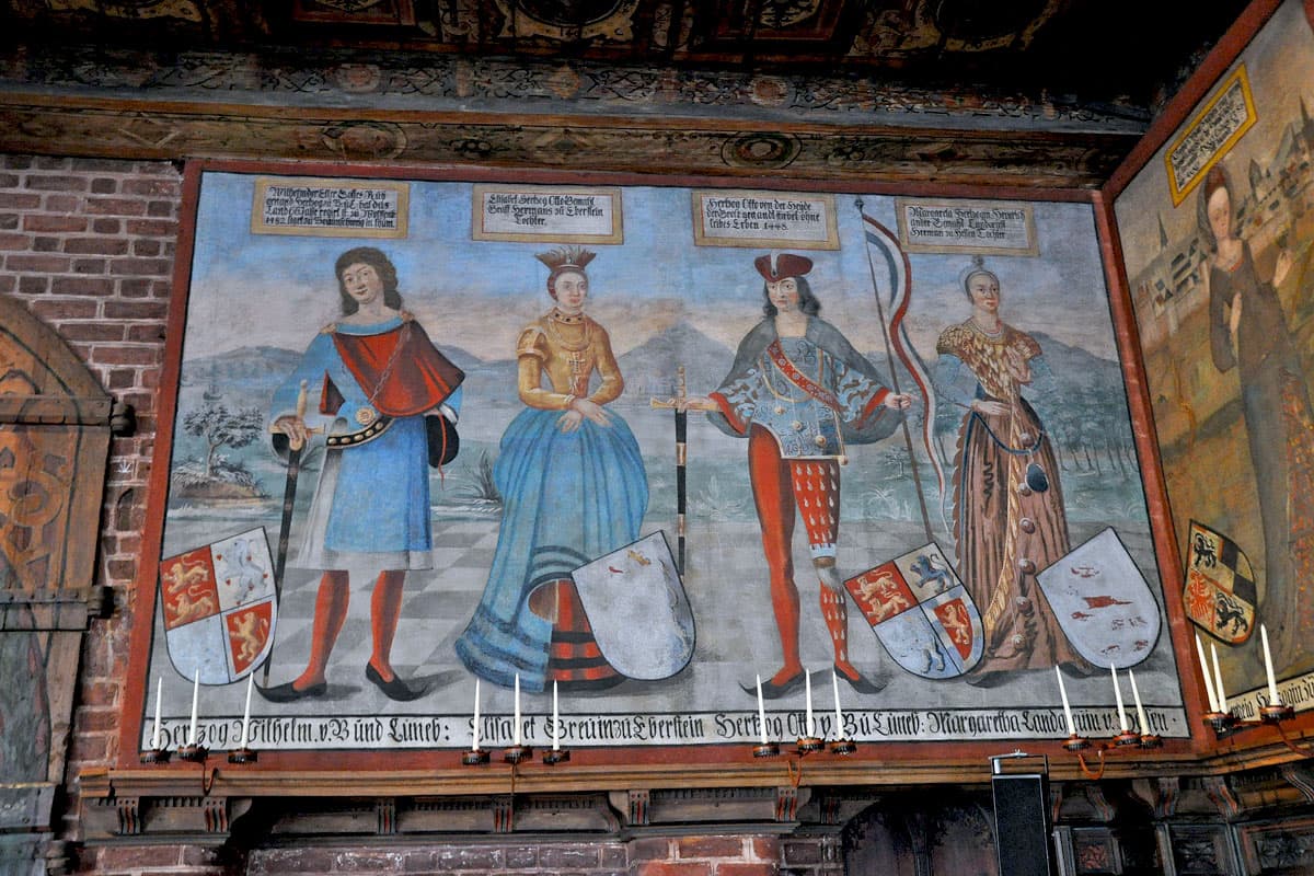 Gemälde im Fürstensaal des Rathauses LüneburgPainting in the Fürstensaal of Lüneburg Town HallMaleri i Fürstensaal på rådhuset i LüneburgSchilderij in de Fürstensaal van het stadhuis van Lüneburg