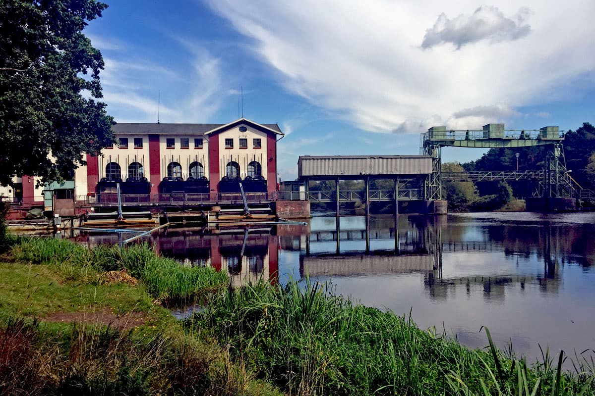 In Oldau an der Aller steht das historische Wasser Kraftwerk