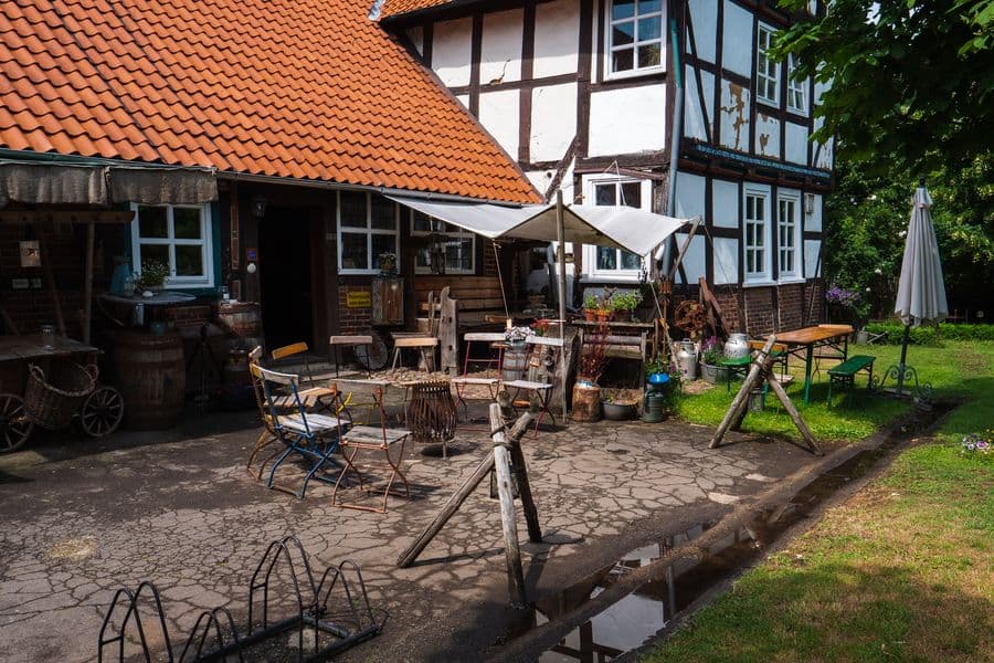 Idyllische Kulisse auf dem Antikhof Drei Eichen