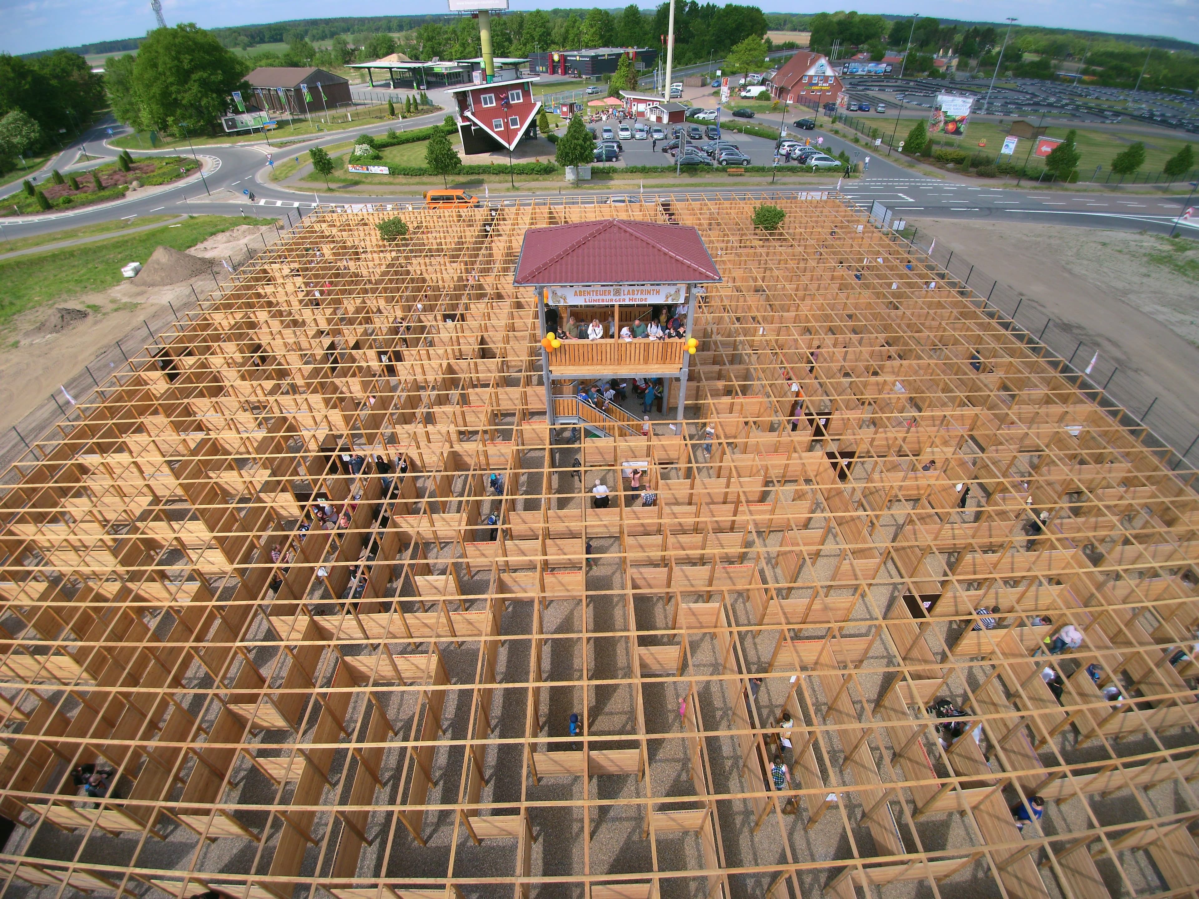 Ein spannendes Labyrinth in Bispingen, ein Freizeitpark der Heide