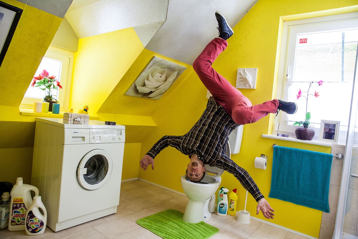 Tolle fotos in dem verrückten haus in bispingen in der lüneburger heide