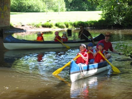 ...auch das geht auf der Ilmenau.