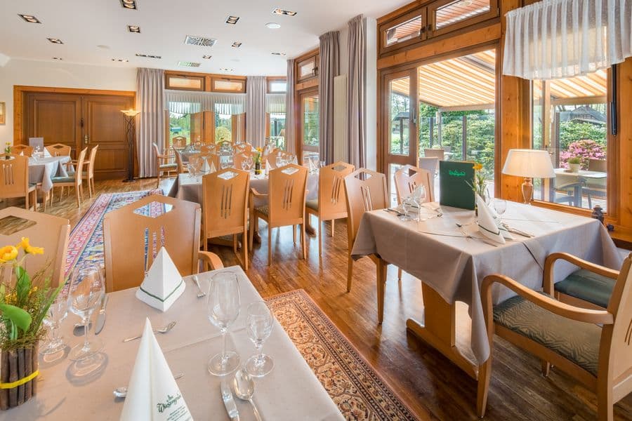 das Restaurant des hotels im wiesengrund hermannsburg
