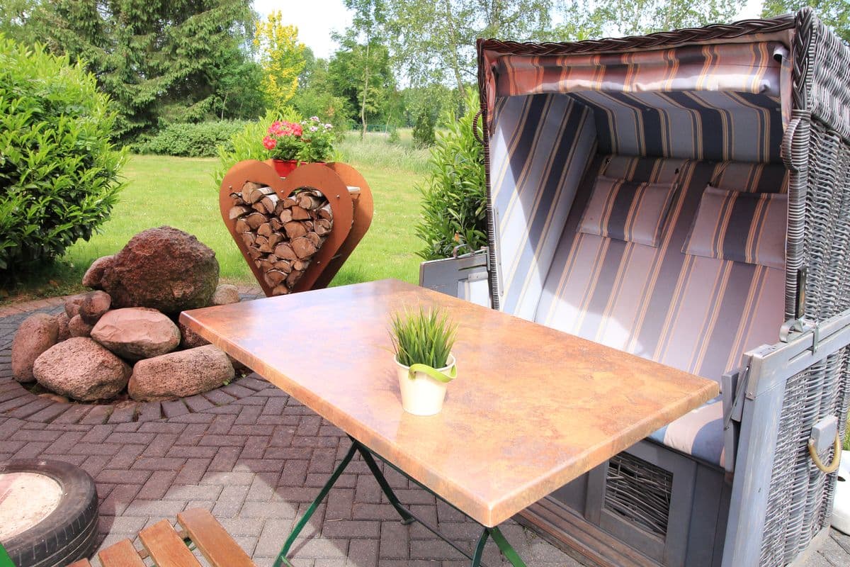 Terrasse am Hotel Landgasthof Allerparadies Langlingen