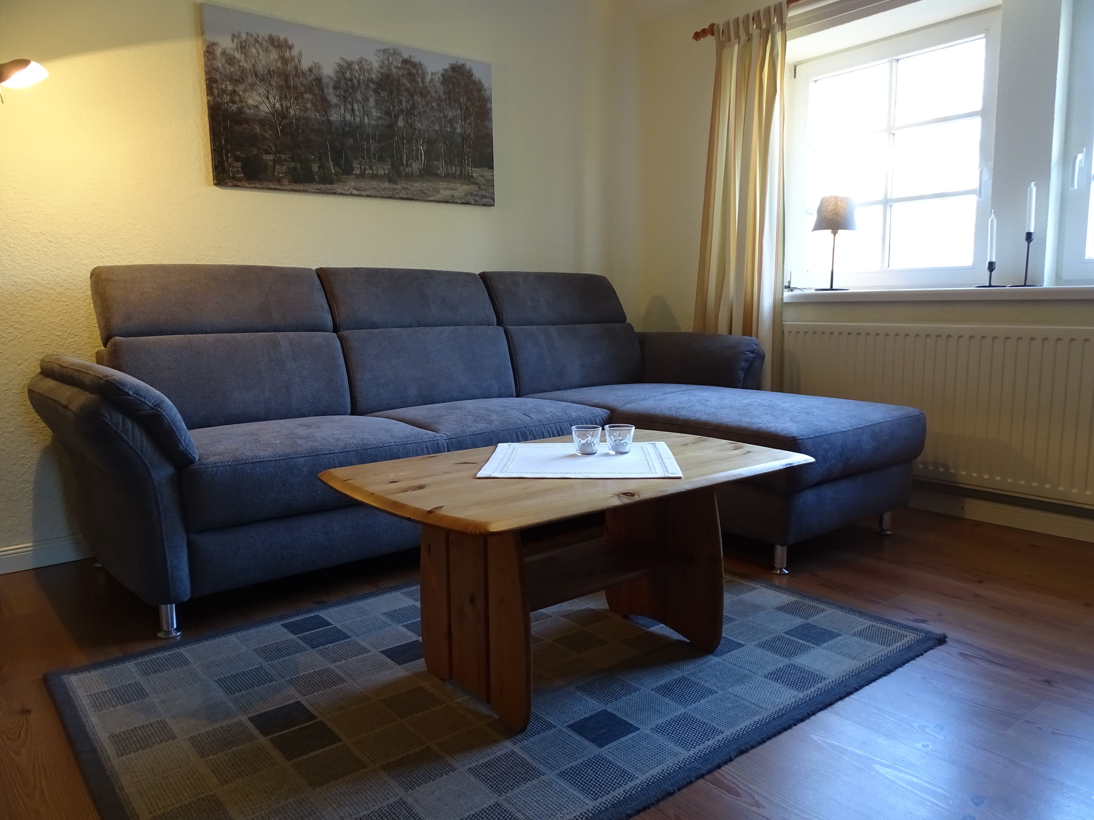 Wohnzimmer in der Ferienwohnung Löwenzahn der Ferienwohnung Hedder in Bispingen