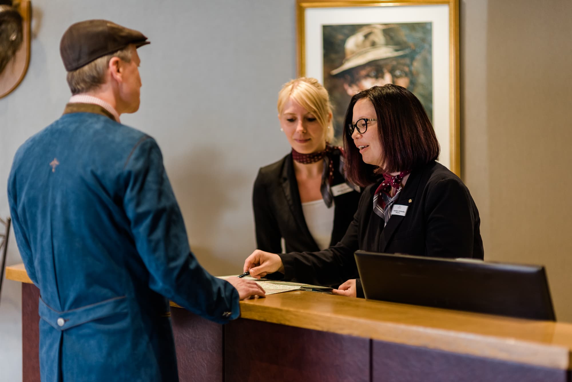 Rezeption in Niemeyers Romantik Posthotel Müden Örtze