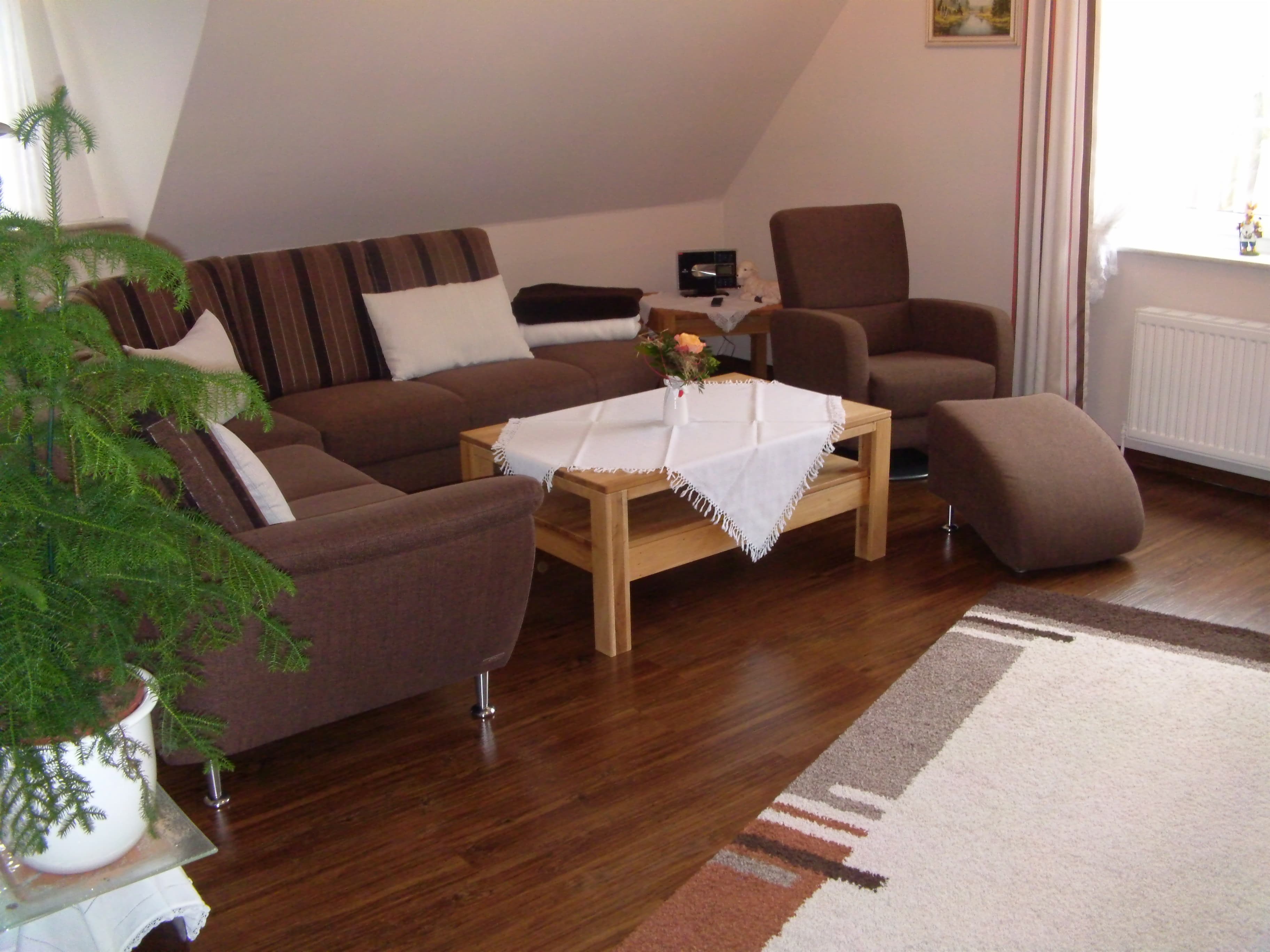 Wohnzimmer in der Ferienwohnung Mehrtens in Bispingen