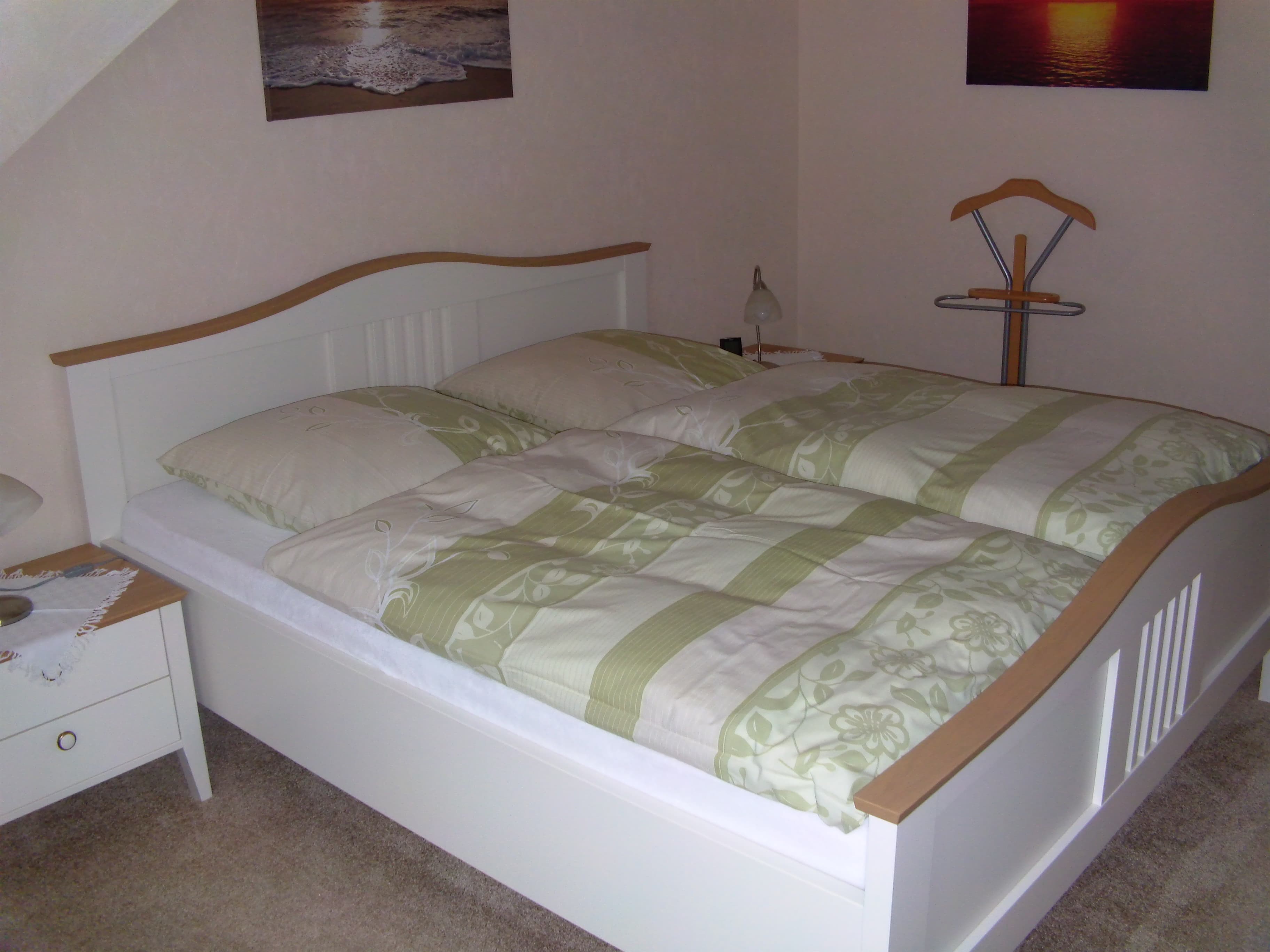 Schlafzimmer in der Ferienwohnung Mehrtens in Bispingen