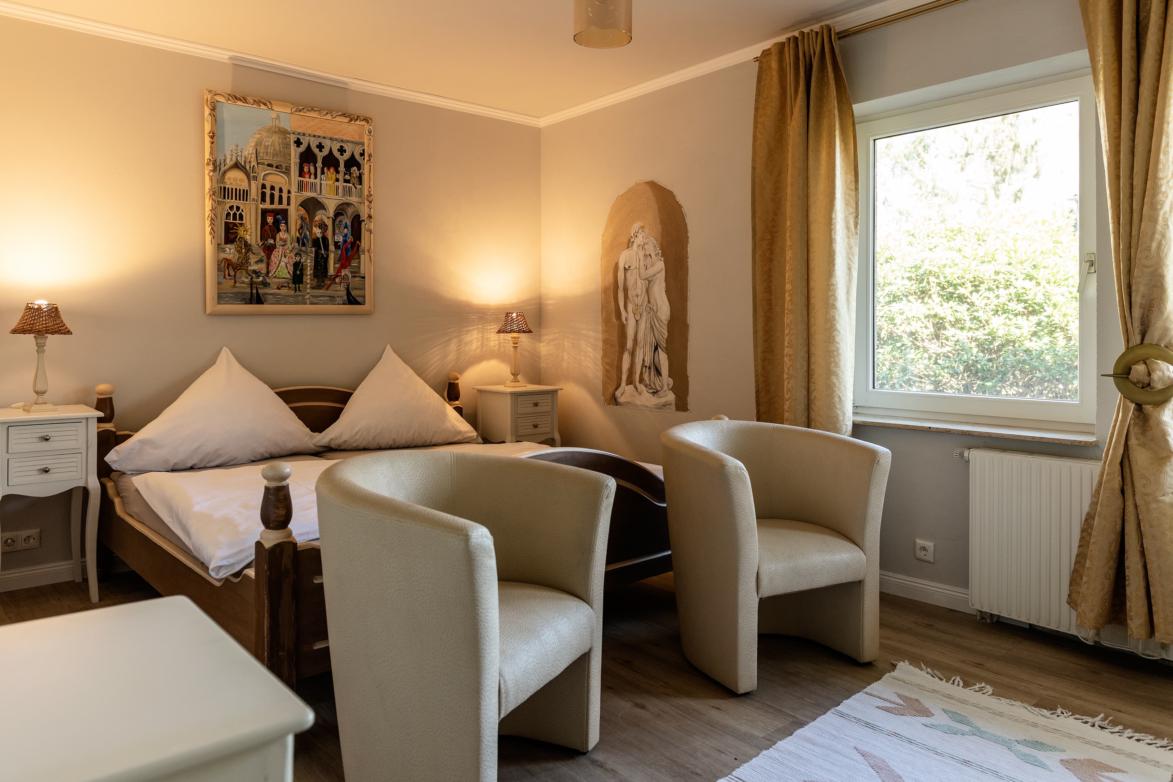 Schlafzimmer in dem Landhaus Calluna in Undeloh