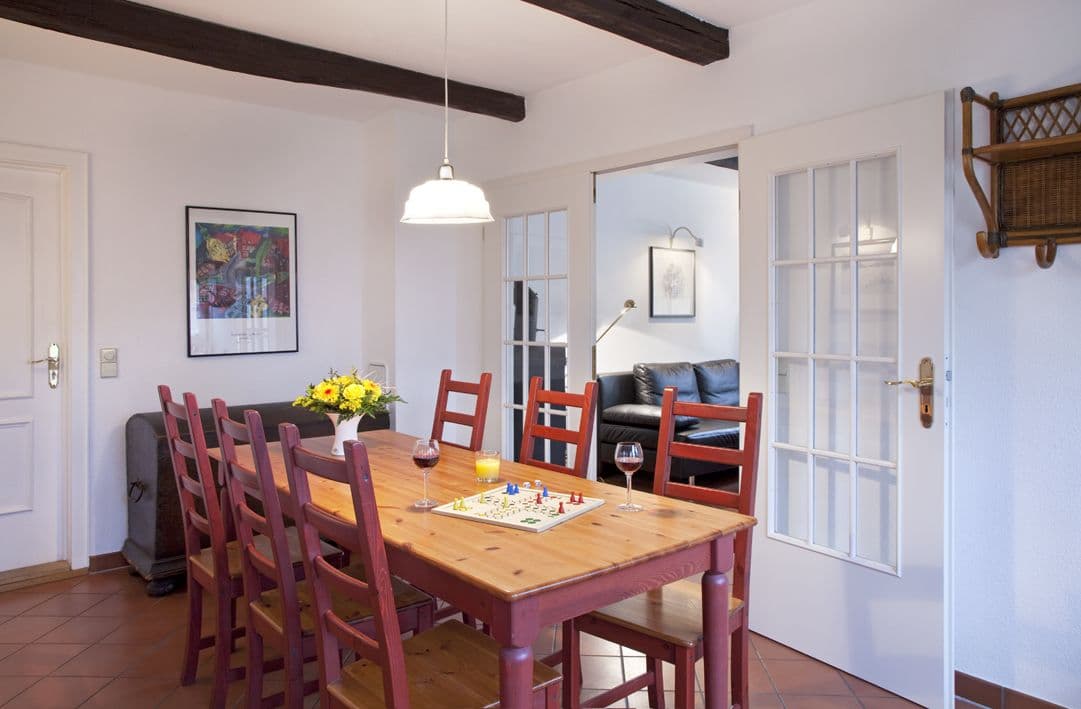 Esszimmer in dem Forstgut Rehrhof in Amelinghausen