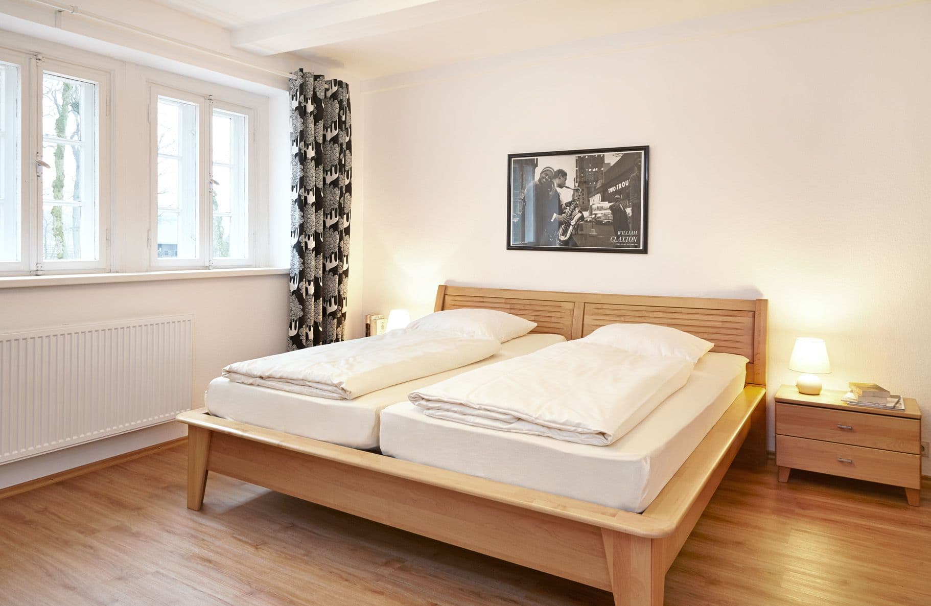 Schlafzimmer in dem Forstgut Rehrhof in Amelinghausen