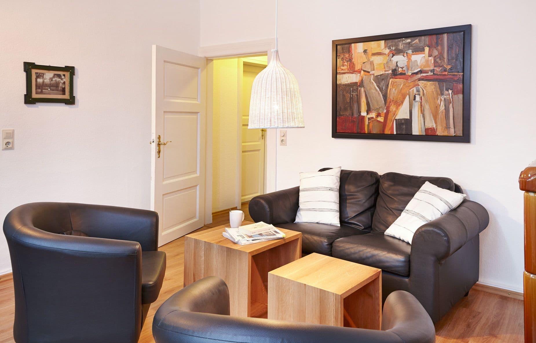 Wohnzimmer in dem Forstgut Rehrhof in Amelinghausen