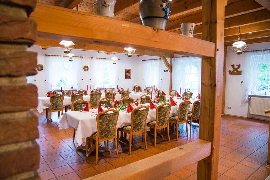 Festsaal "Heidjer Hus" in dem Landgasthaus Tödter in Oldendorf (Luhe)