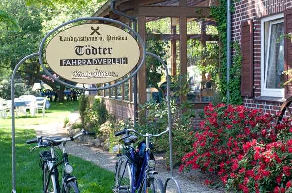 Fahrradverleih des Landgasthauses Tödter in Oldendorf (Luhe)