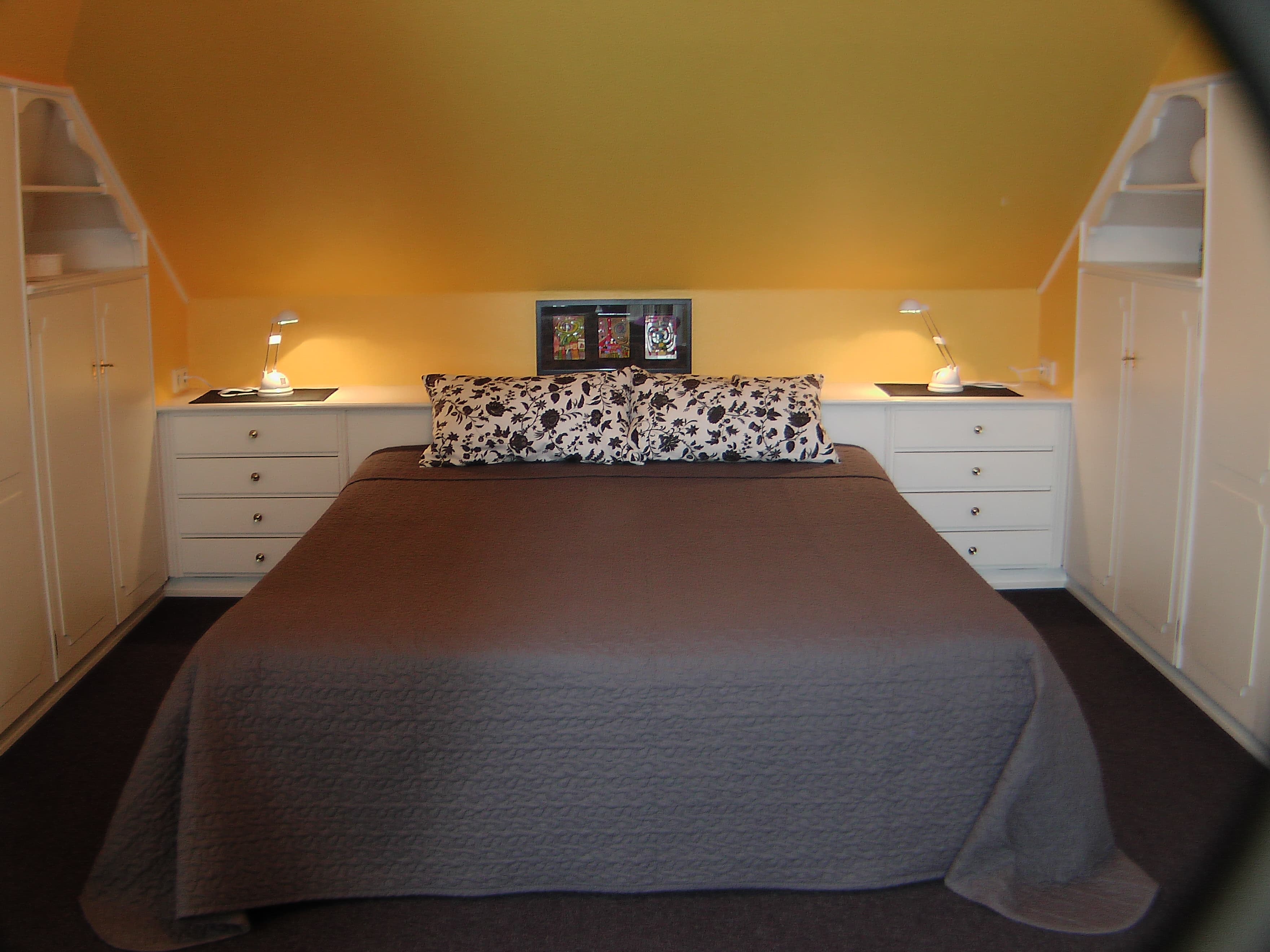 Schlafbereich in dem Apartement 2 des Apartementhaus Grieger in Bad Bevensen