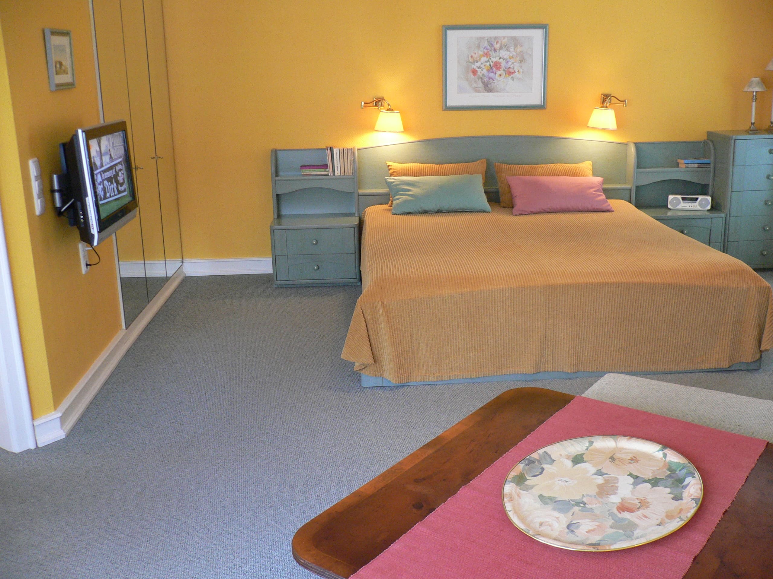 Schlafbereich in dem Apartement 3 des Apartementhaus Grieger in Bad Bevensen