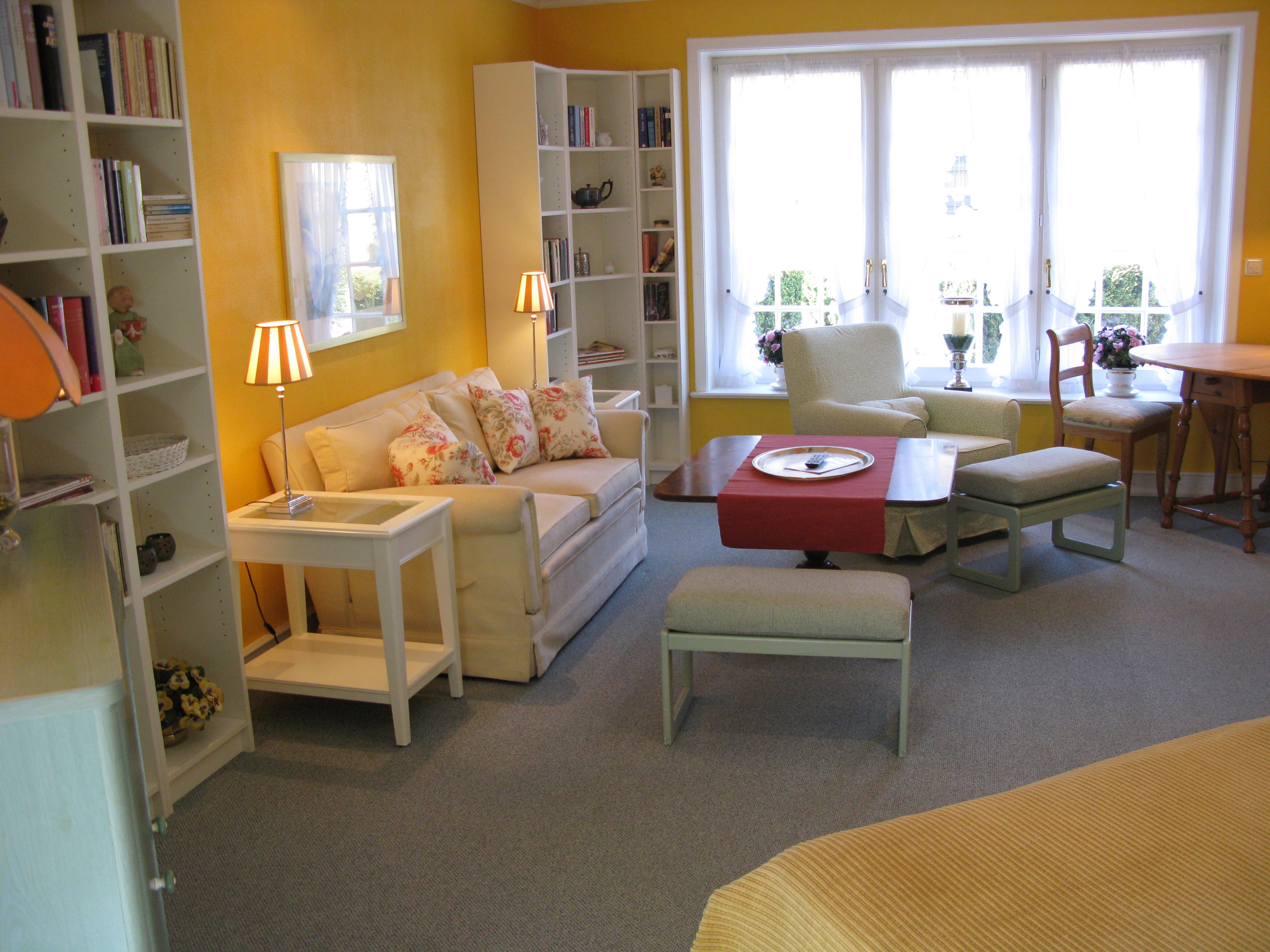 Wohnzimmer in dem Apartement 3 des Apartementhaus Grieger in Bad Bevensen