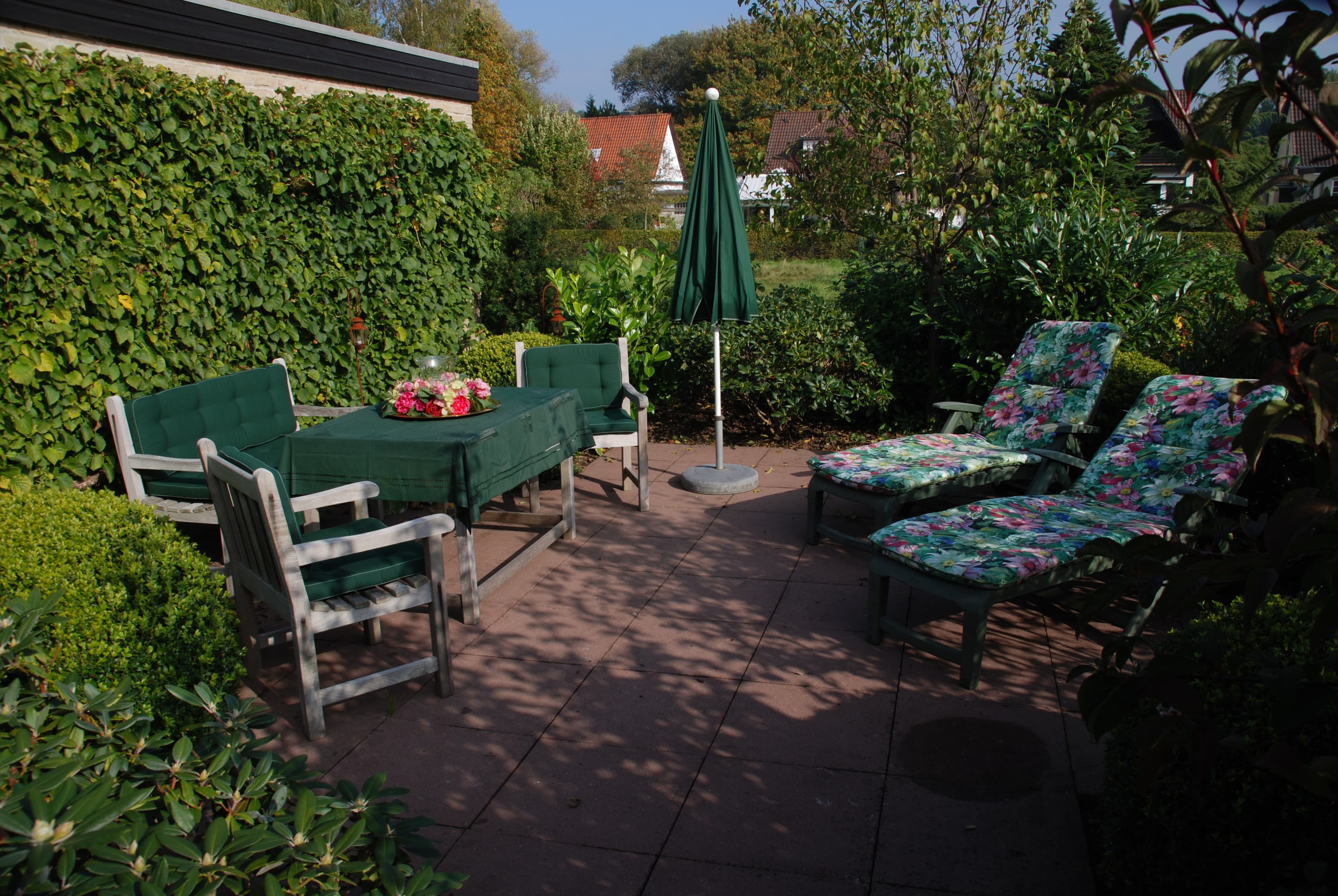 Garten in dem Apartement 3 des Apartementhaus Grieger in Bad Bevensen