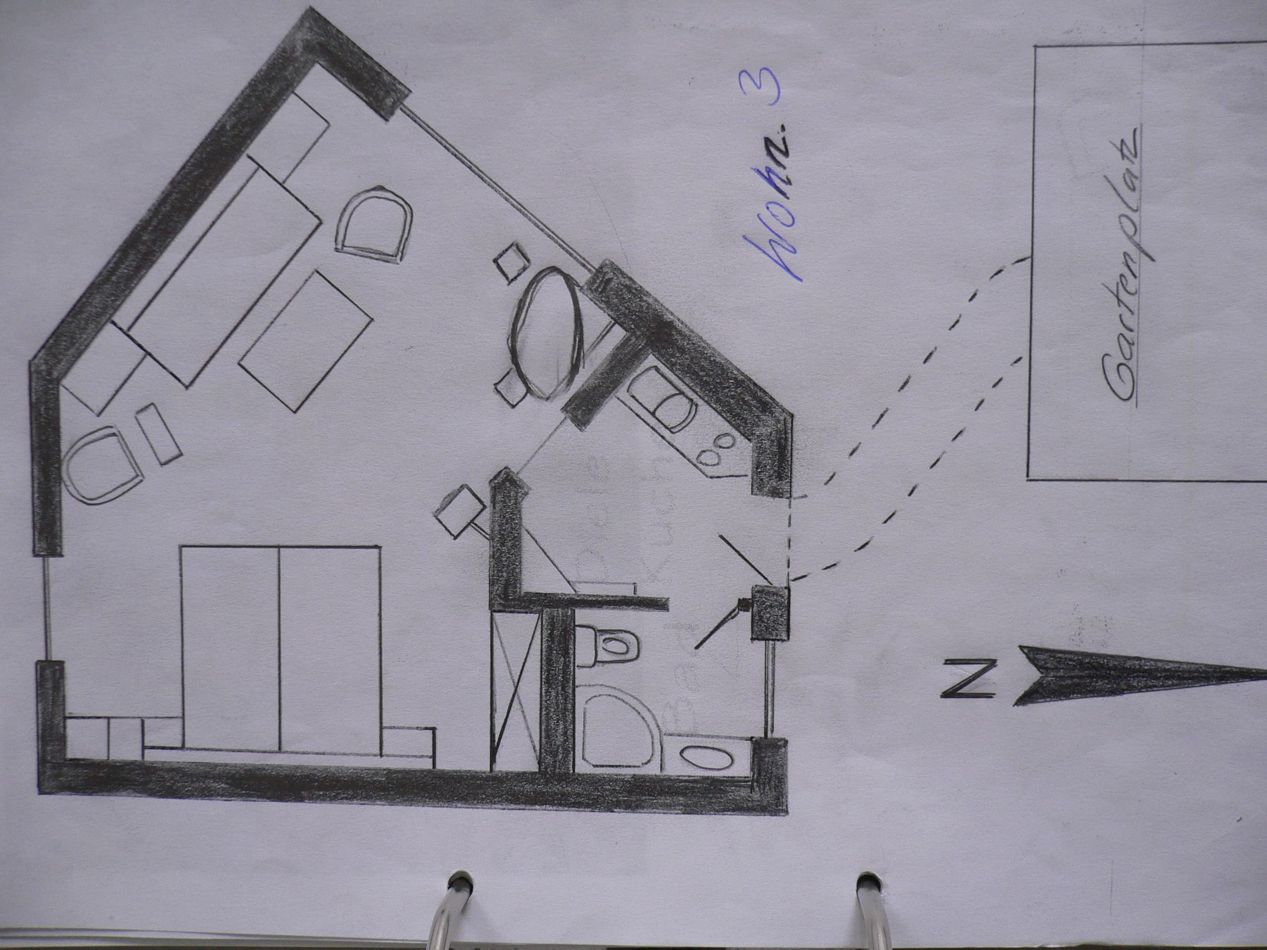 Grundriss des Apartement 3 des Apartementhaus Grieger in Bad Bevensen