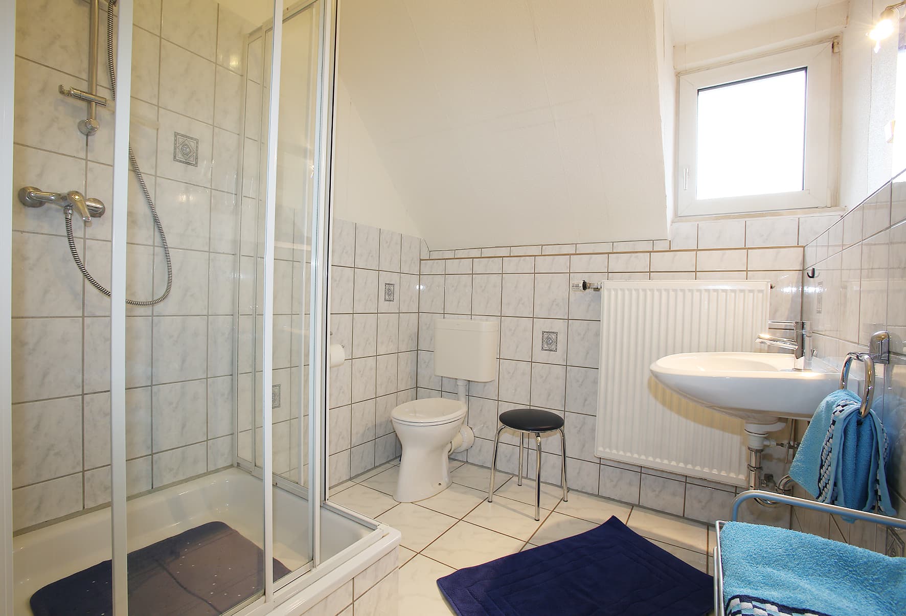 Badezimmer in der Ferienwohnung Winsemann in Dorfmark