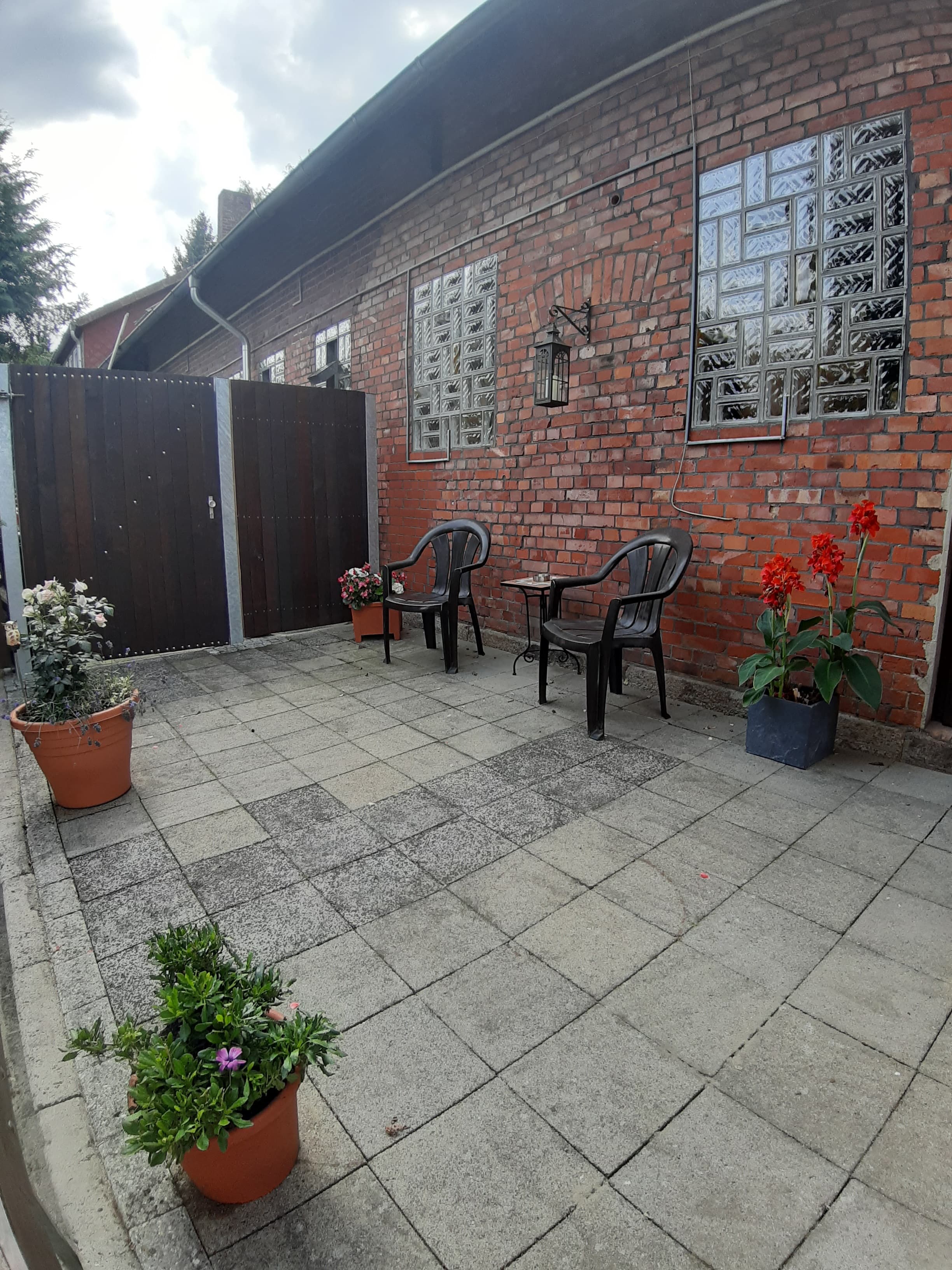 Terrasse der Gasthaus-Pension "Im Rehwinkel" in Soltau