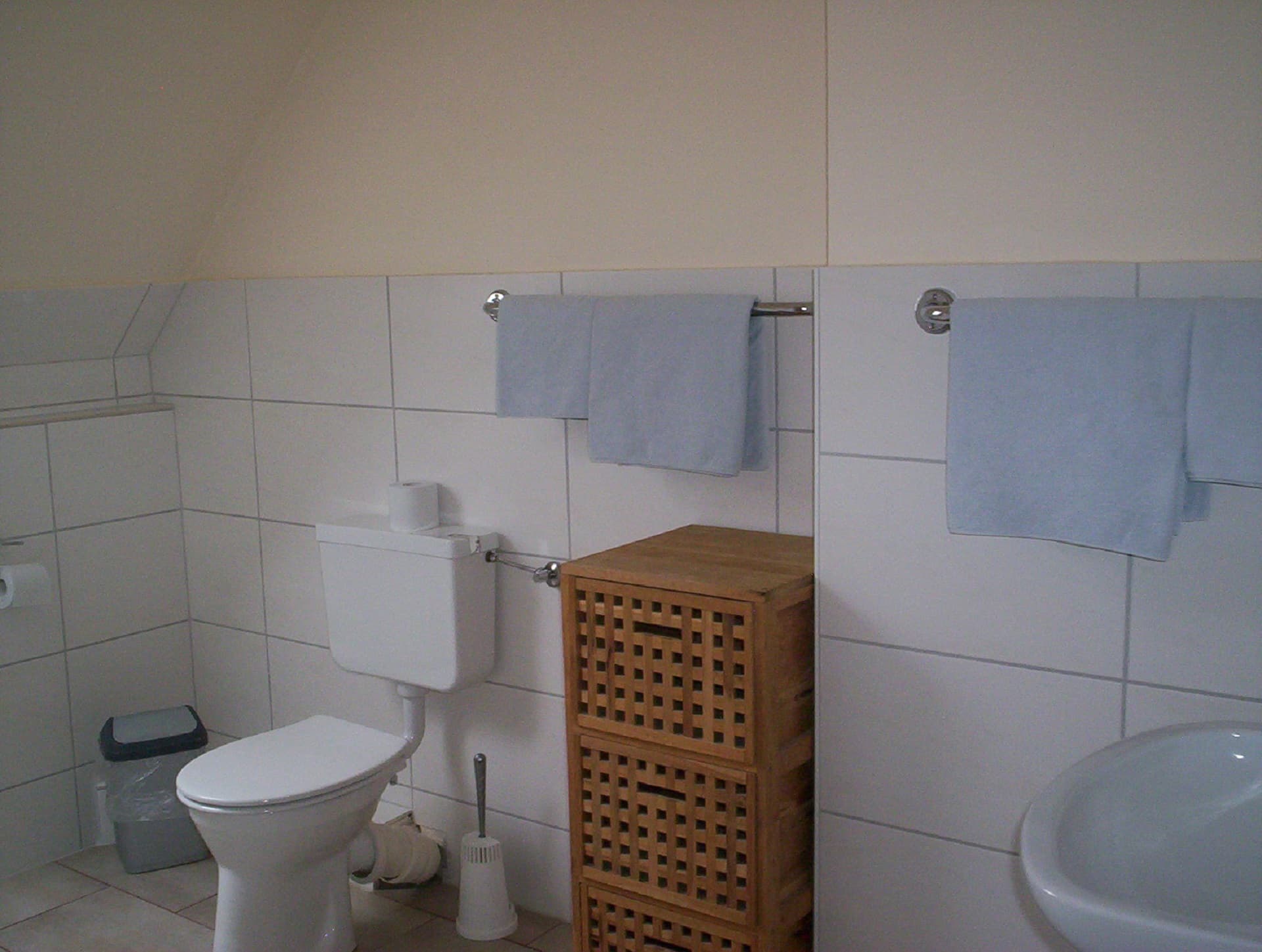 Badezimmer in der Gasthaus-Pension "Im Rehwinkel" in Soltau