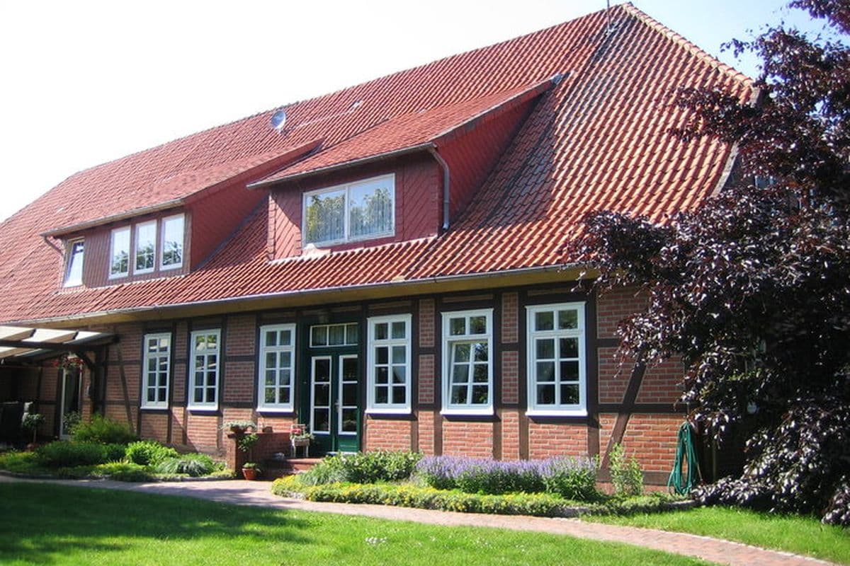 Außenansicht des Ferienhof Fegebank in Grethem
